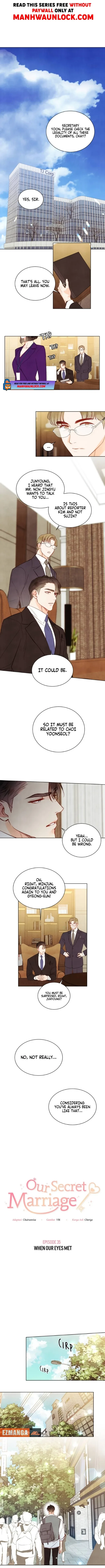 Our Secret Marriage Chapter 35 page 1