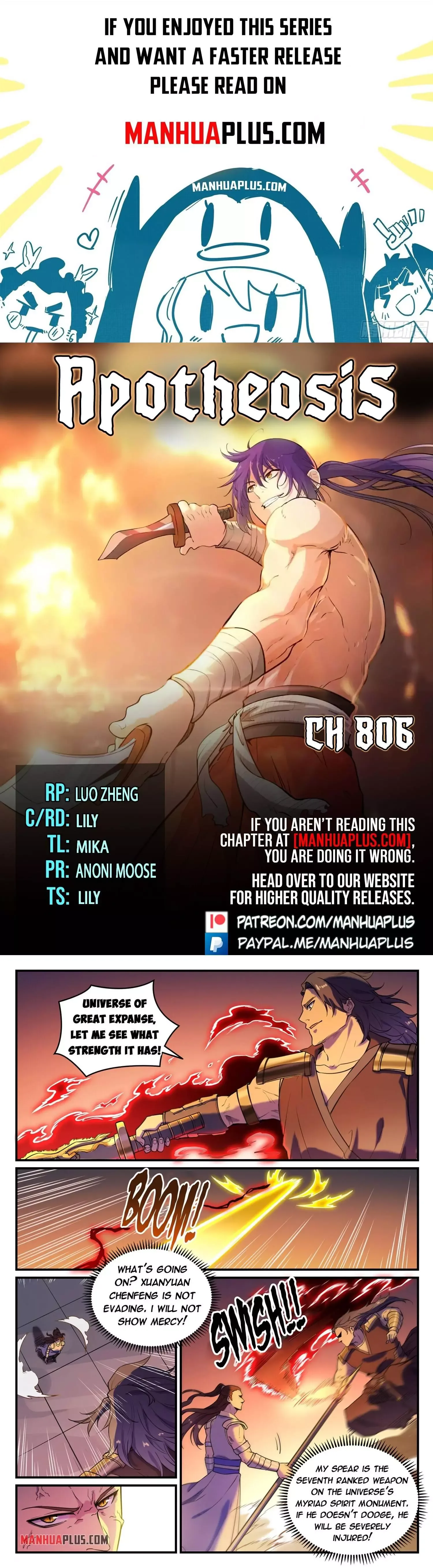 Apotheosis Chapter 806 page 1