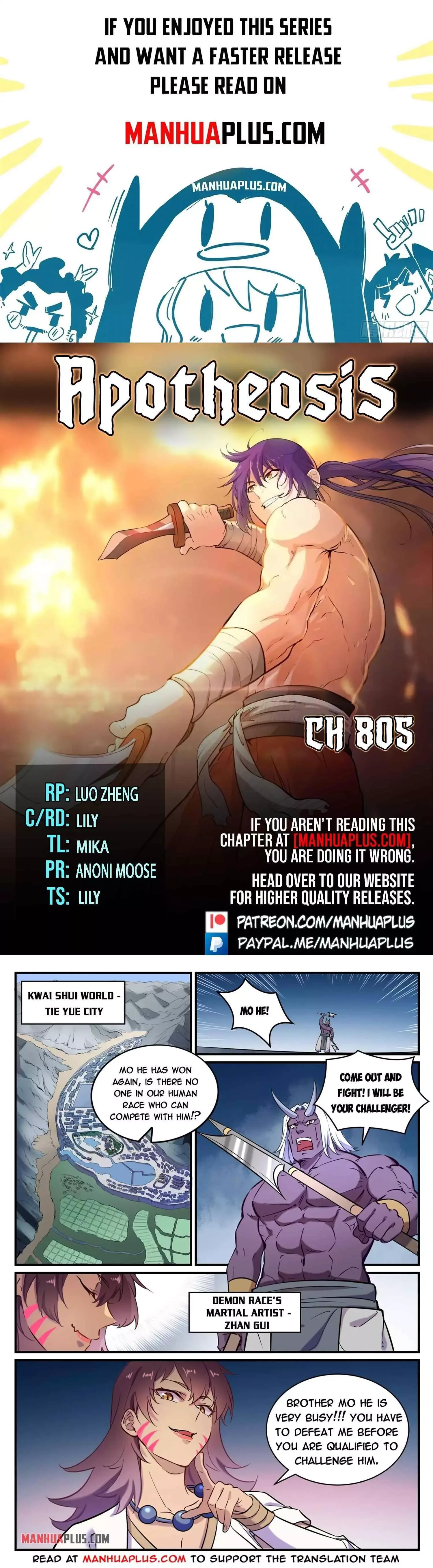 Apotheosis Chapter 805 page 1