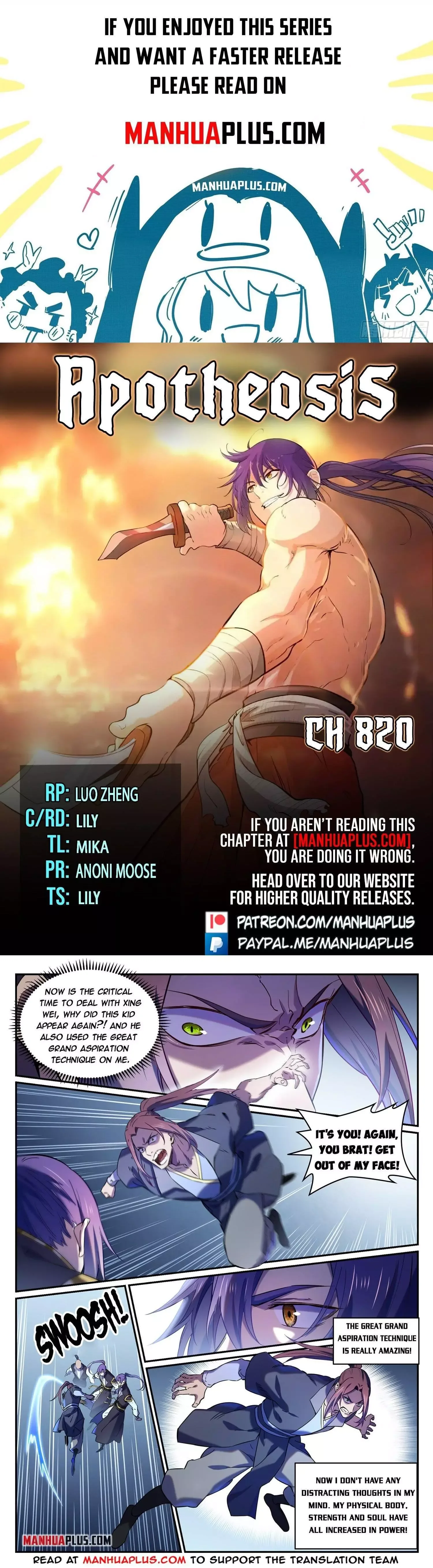 Apotheosis Chapter 820 page 1