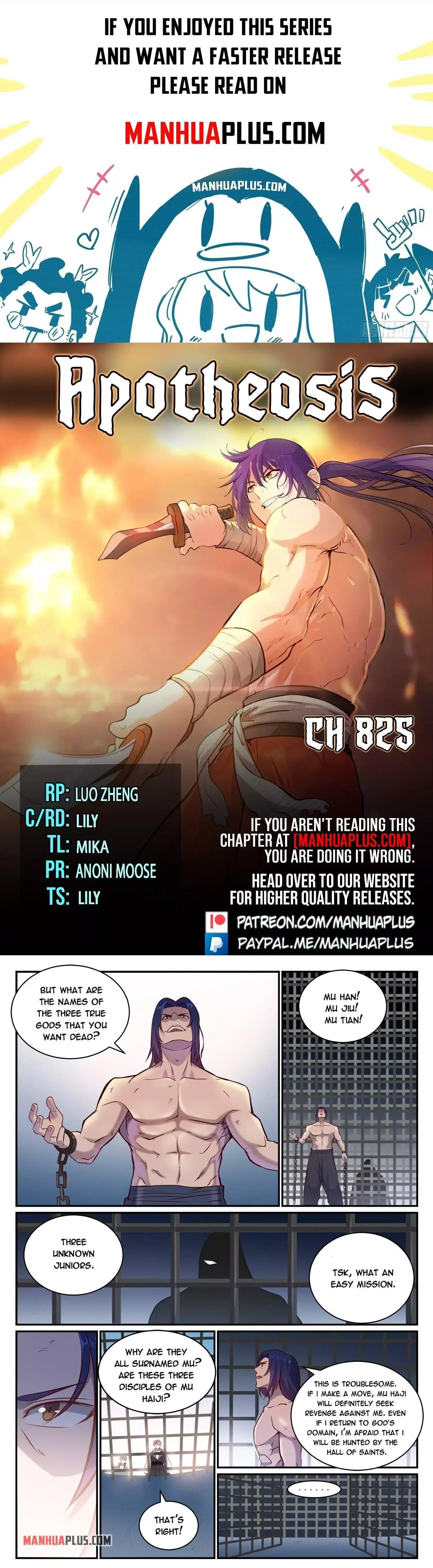 Apotheosis Chapter 825 page 1