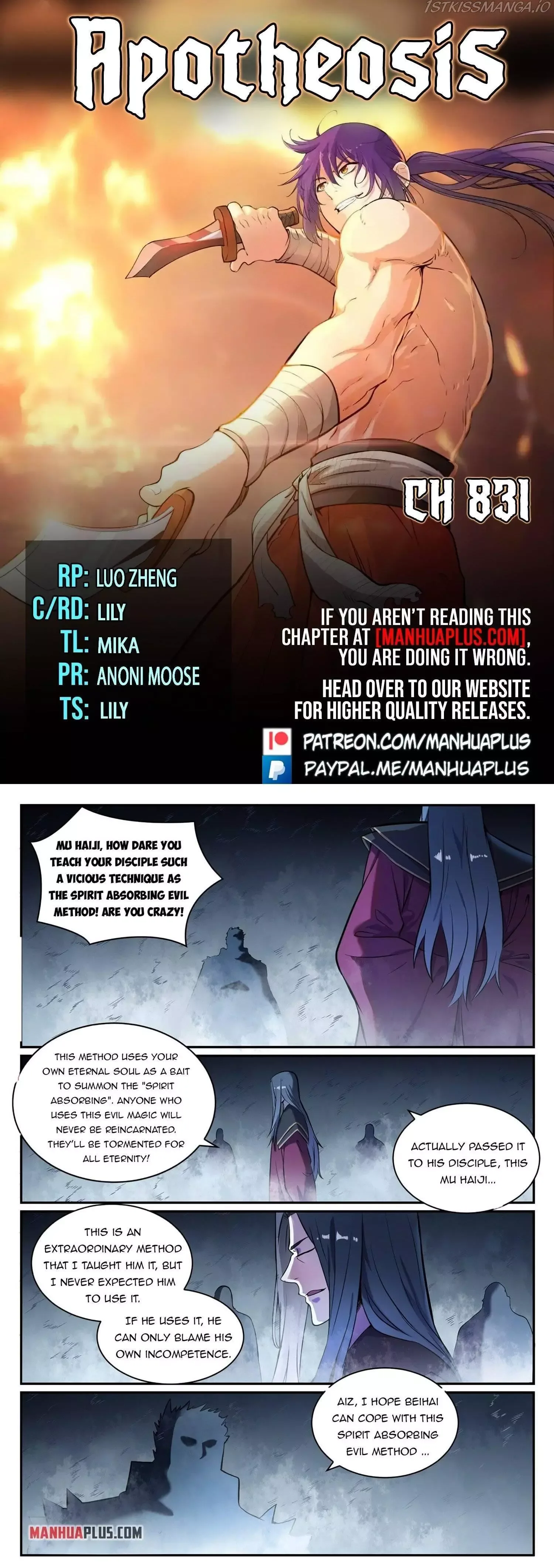 Apotheosis Chapter 831 page 1