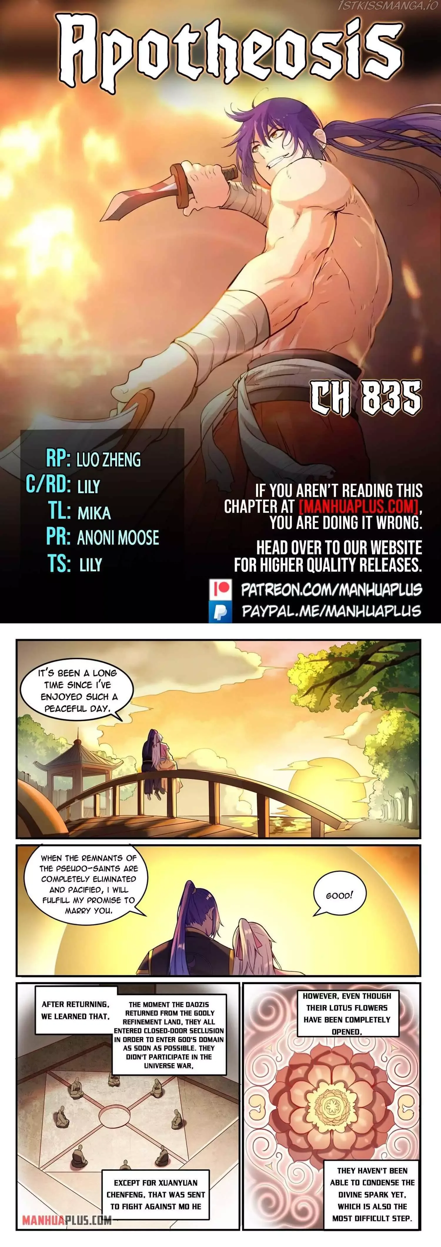 Apotheosis Chapter 835 page 1