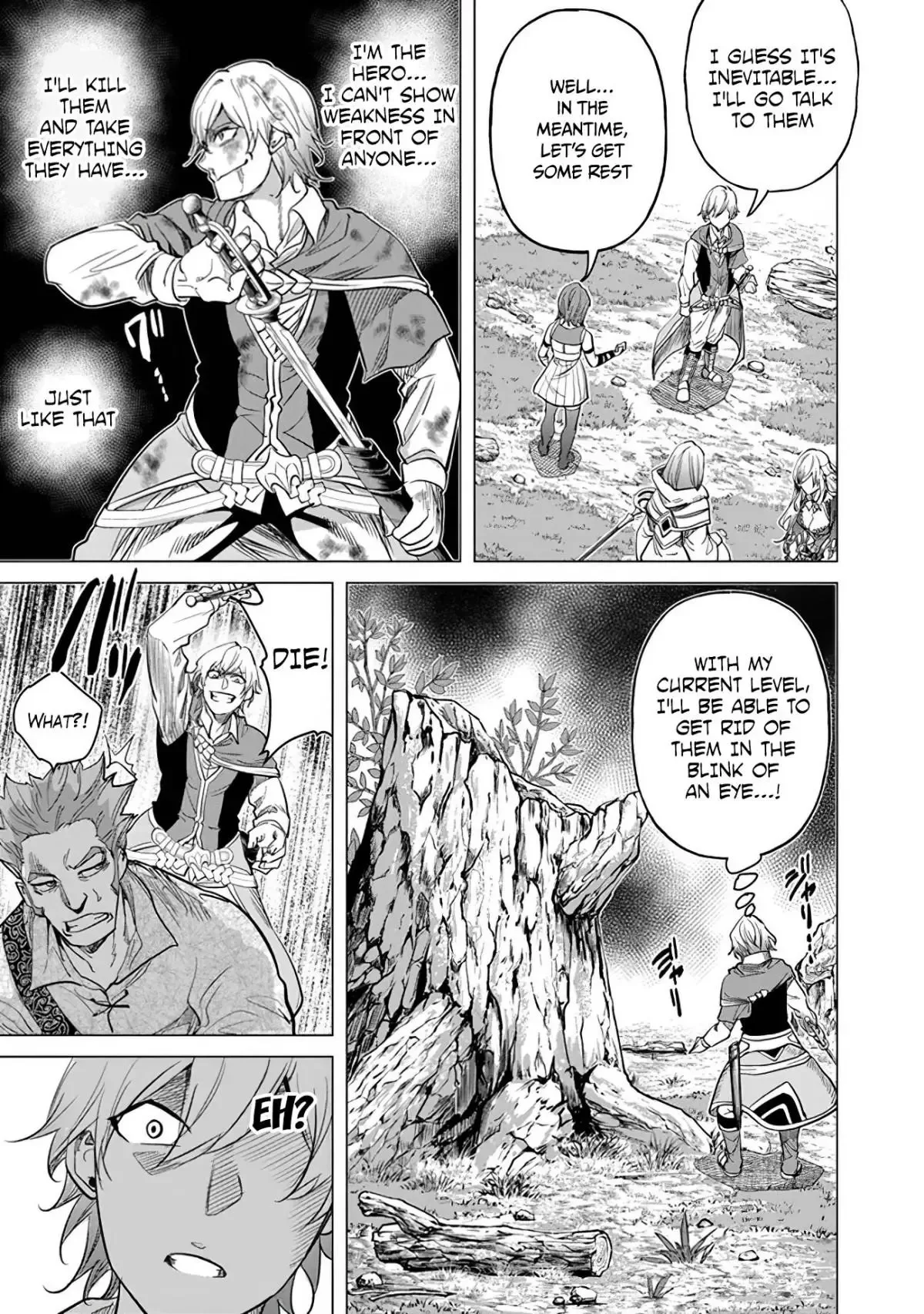 a warrior exiled by the hero and his lover Chapter 13 page 13