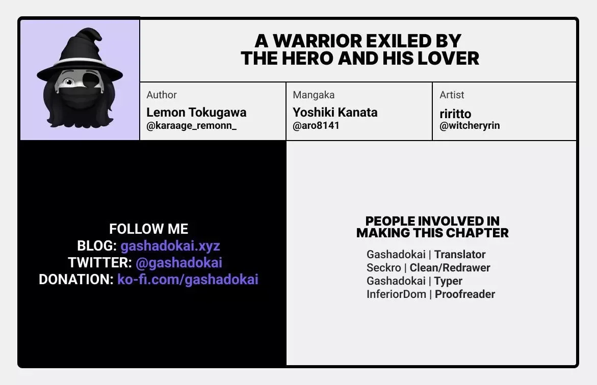 a warrior exiled by the hero and his lover Chapter 18.5 page 15