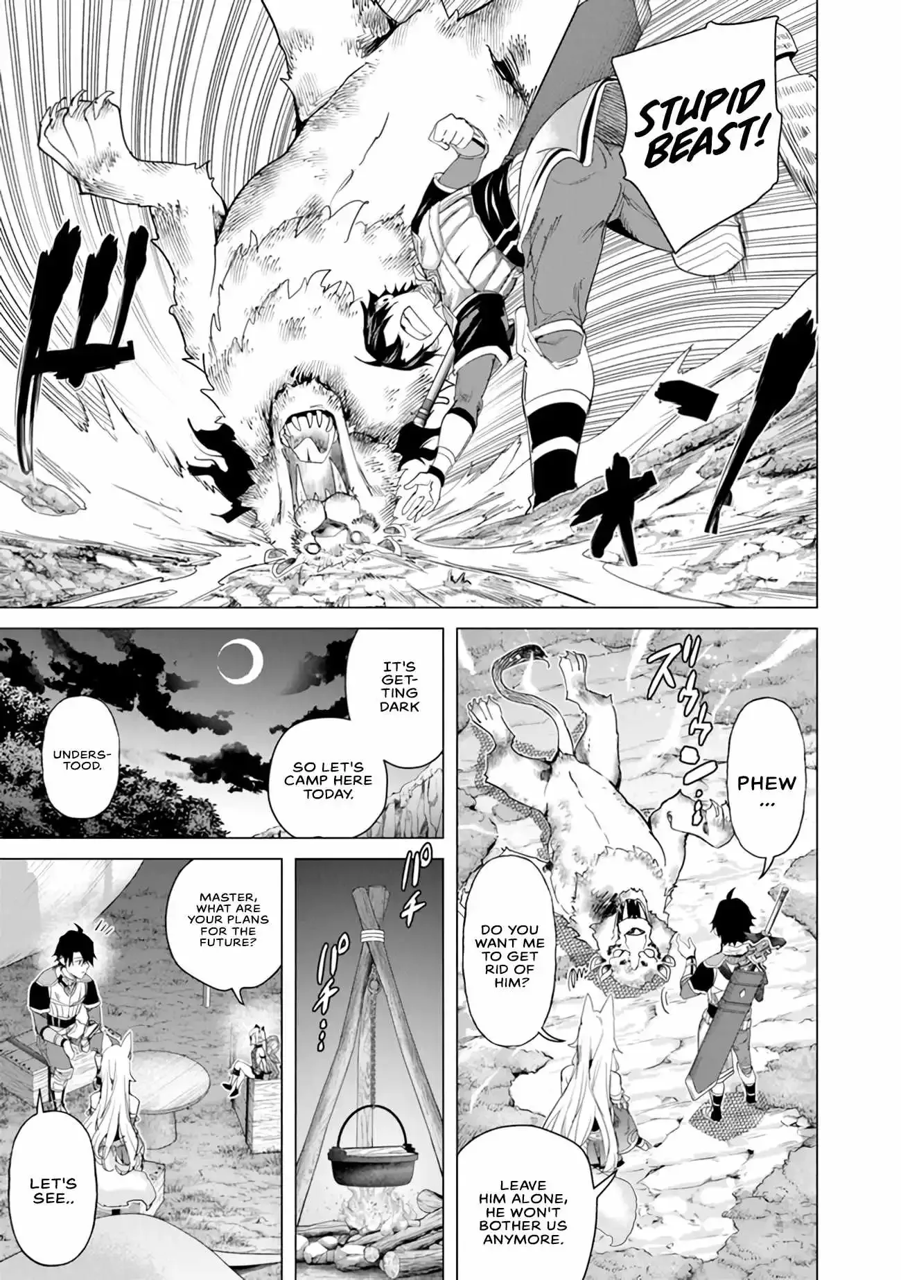 a warrior exiled by the hero and his lover Chapter 24 page 4