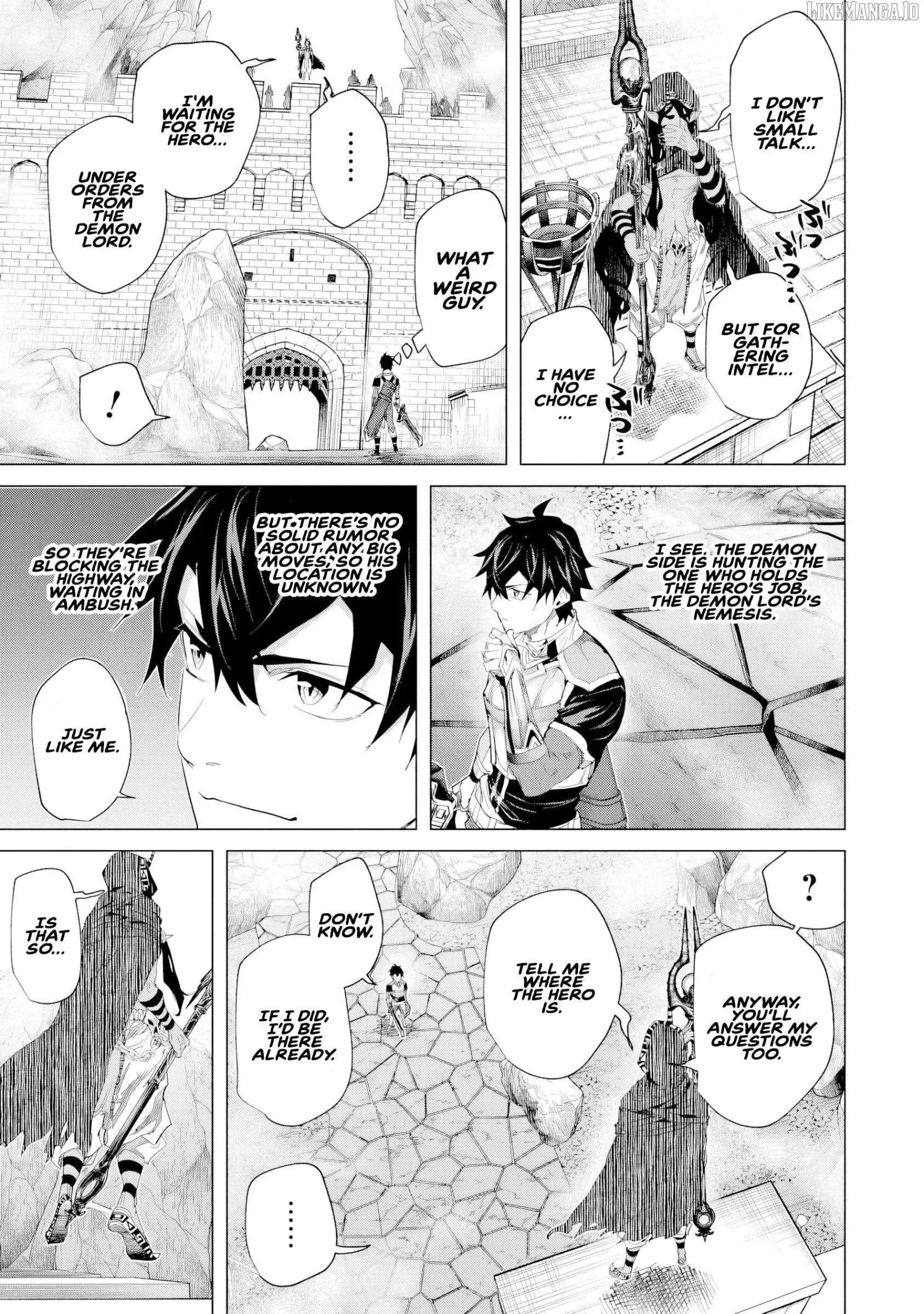 a warrior exiled by the hero and his lover Chapter 36 page 19