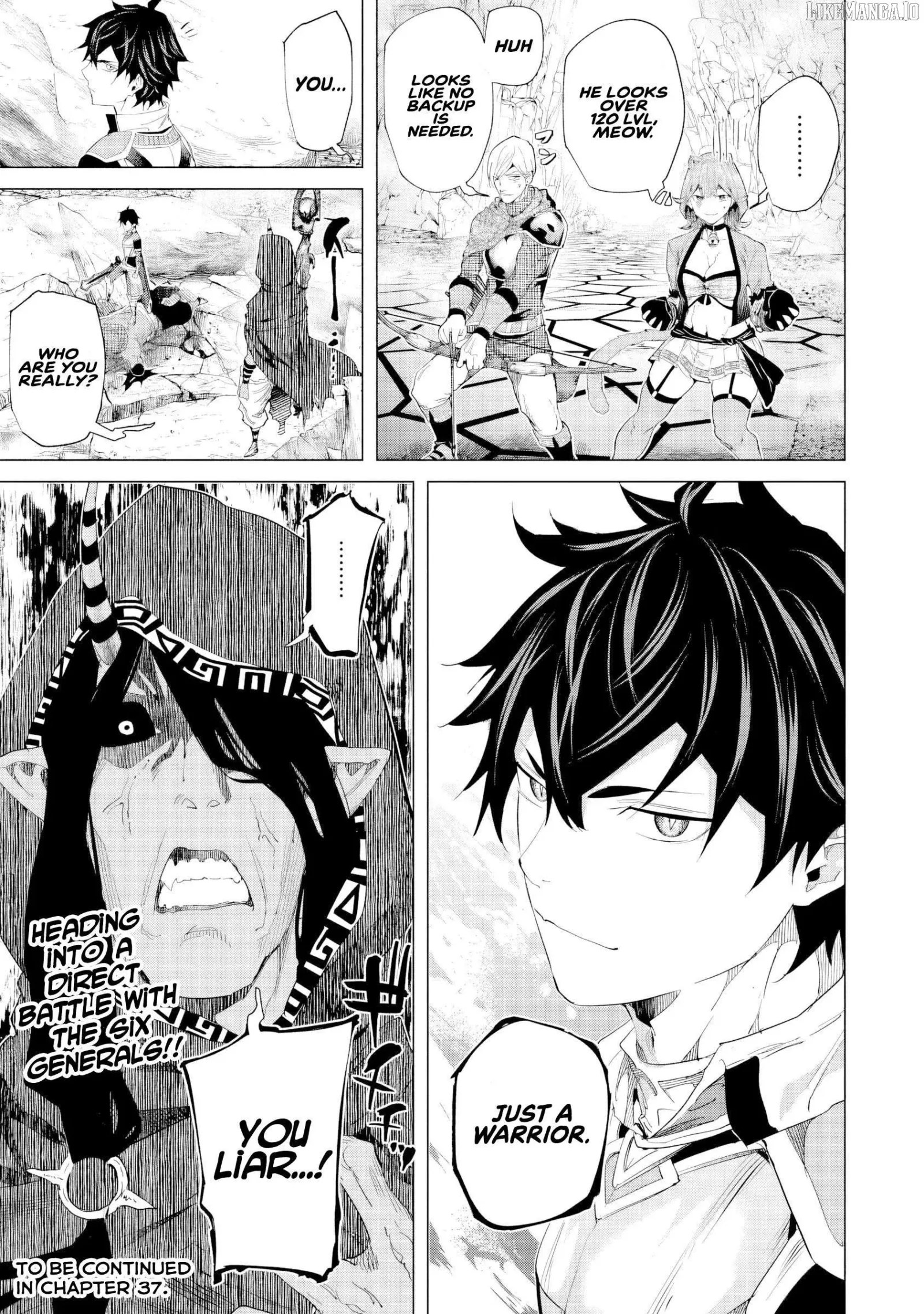 a warrior exiled by the hero and his lover Chapter 36 page 29
