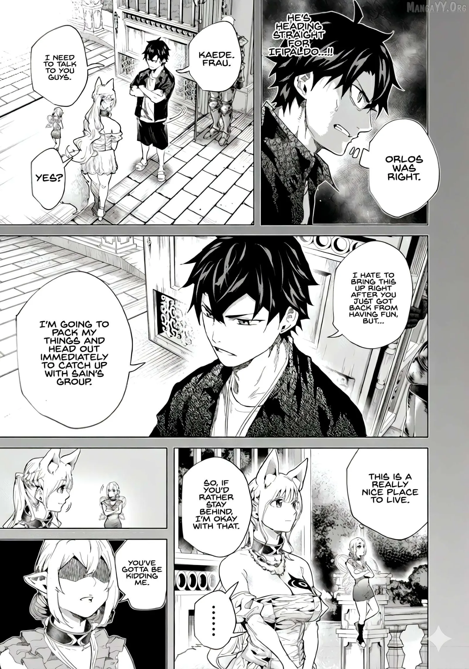a warrior exiled by the hero and his lover Chapter 42 page 4