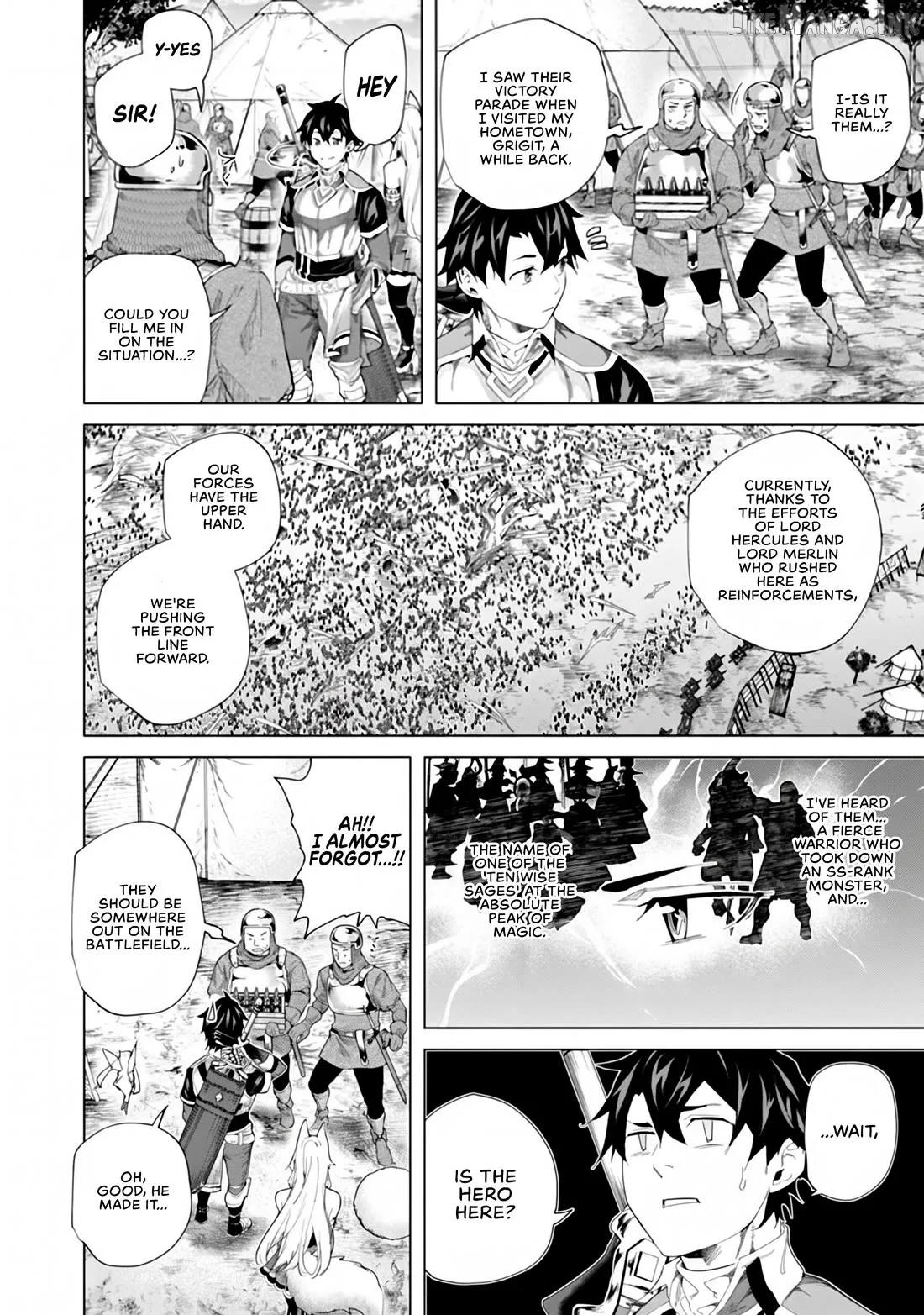 a warrior exiled by the hero and his lover Chapter 46 page 2