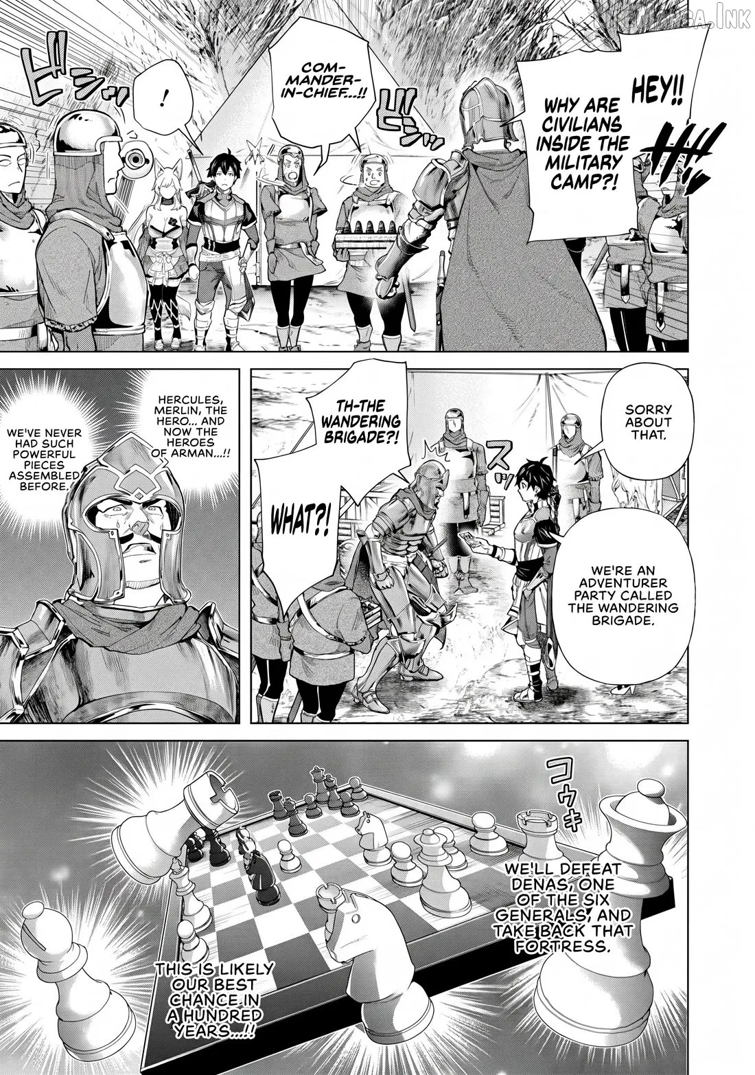 a warrior exiled by the hero and his lover Chapter 46 page 3
