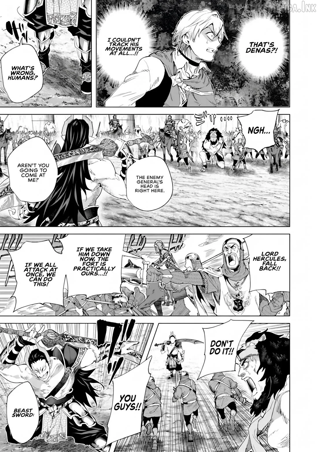 a warrior exiled by the hero and his lover Chapter 46 page 13