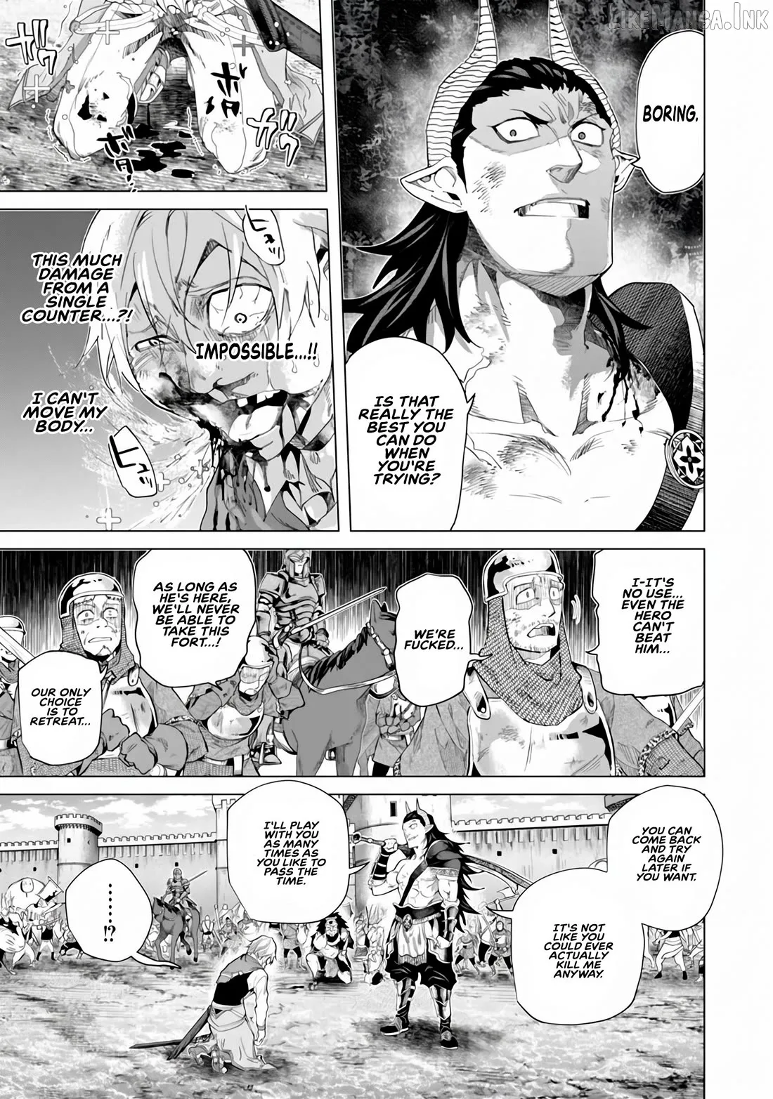 a warrior exiled by the hero and his lover Chapter 46 page 28