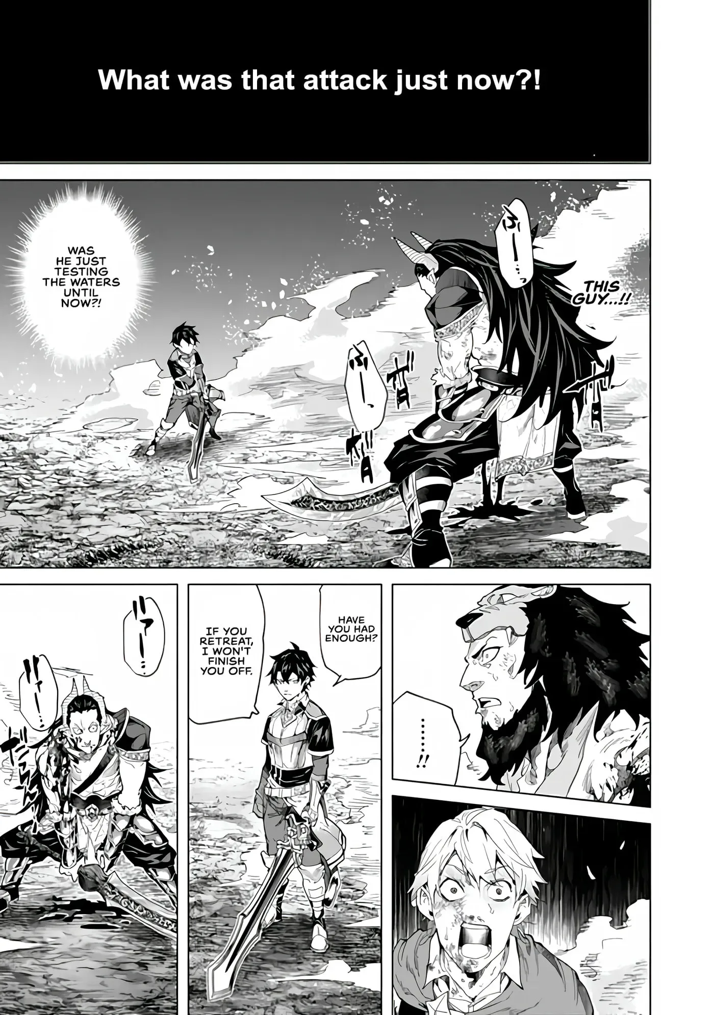 a warrior exiled by the hero and his lover Chapter 47 page 18