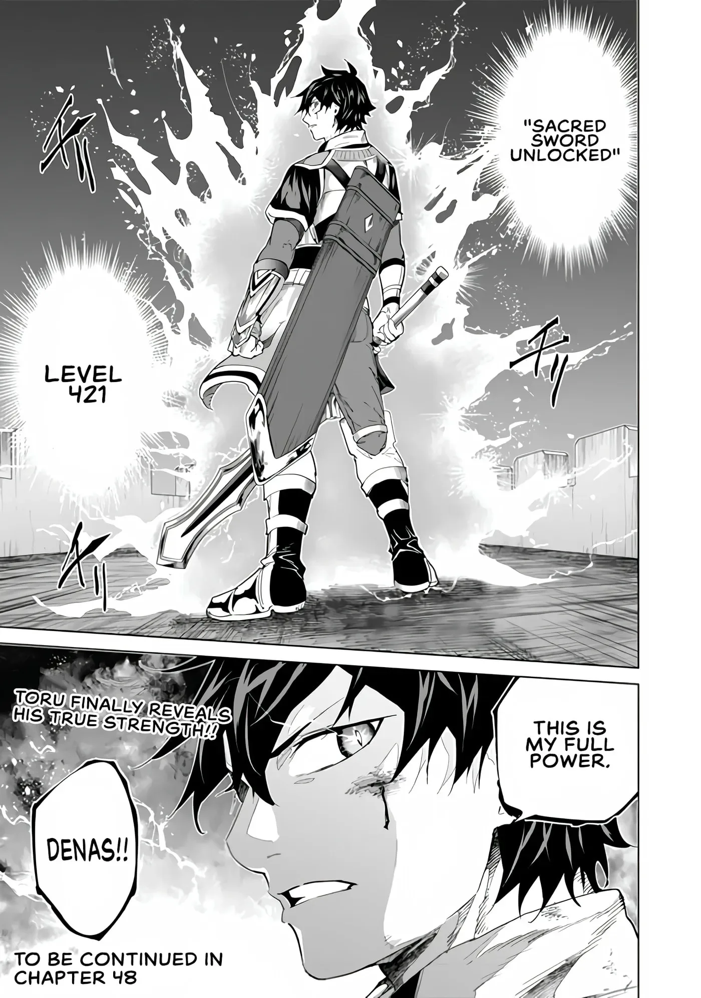 a warrior exiled by the hero and his lover Chapter 47 page 24