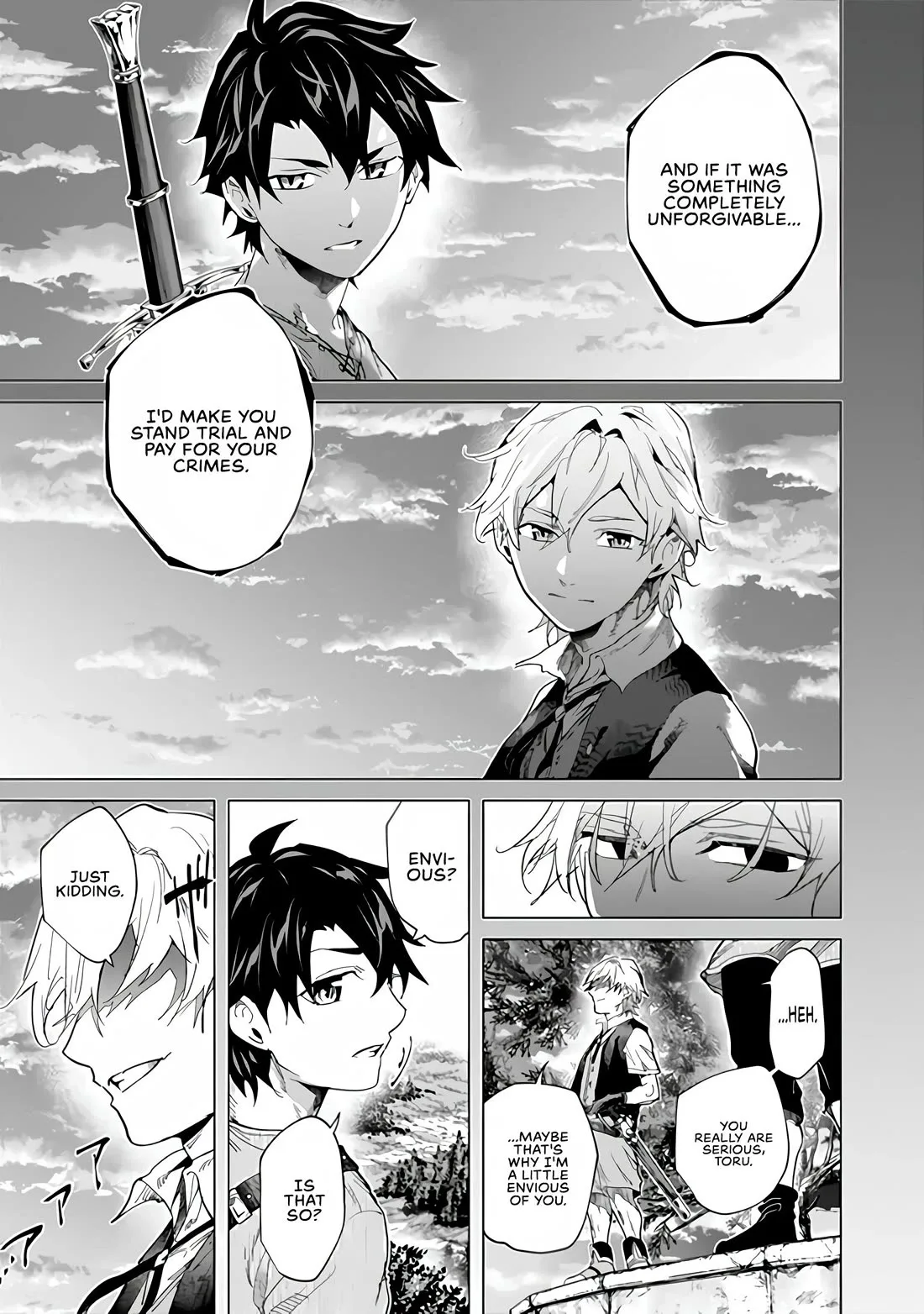 a warrior exiled by the hero and his lover Chapter 48 page 5