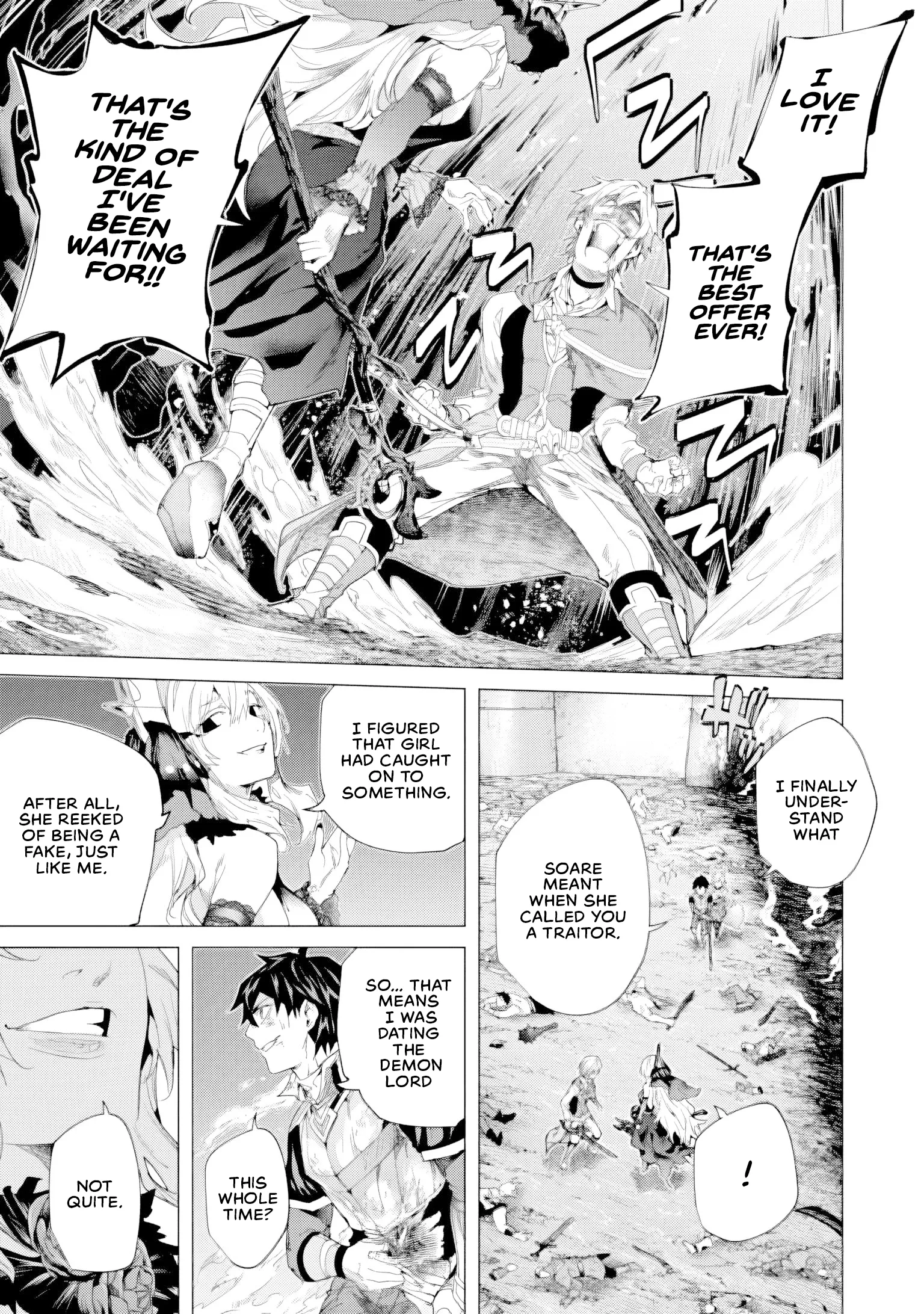 a warrior exiled by the hero and his lover Chapter 49 page 6