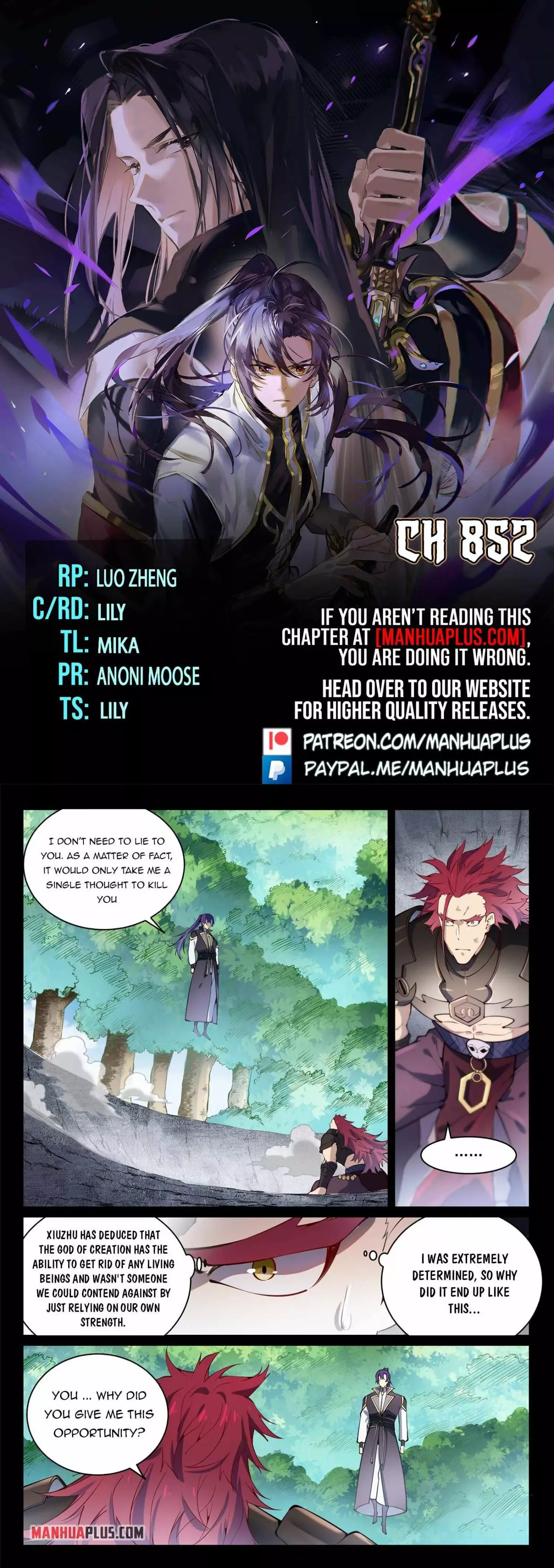 Apotheosis Chapter 852 page 1