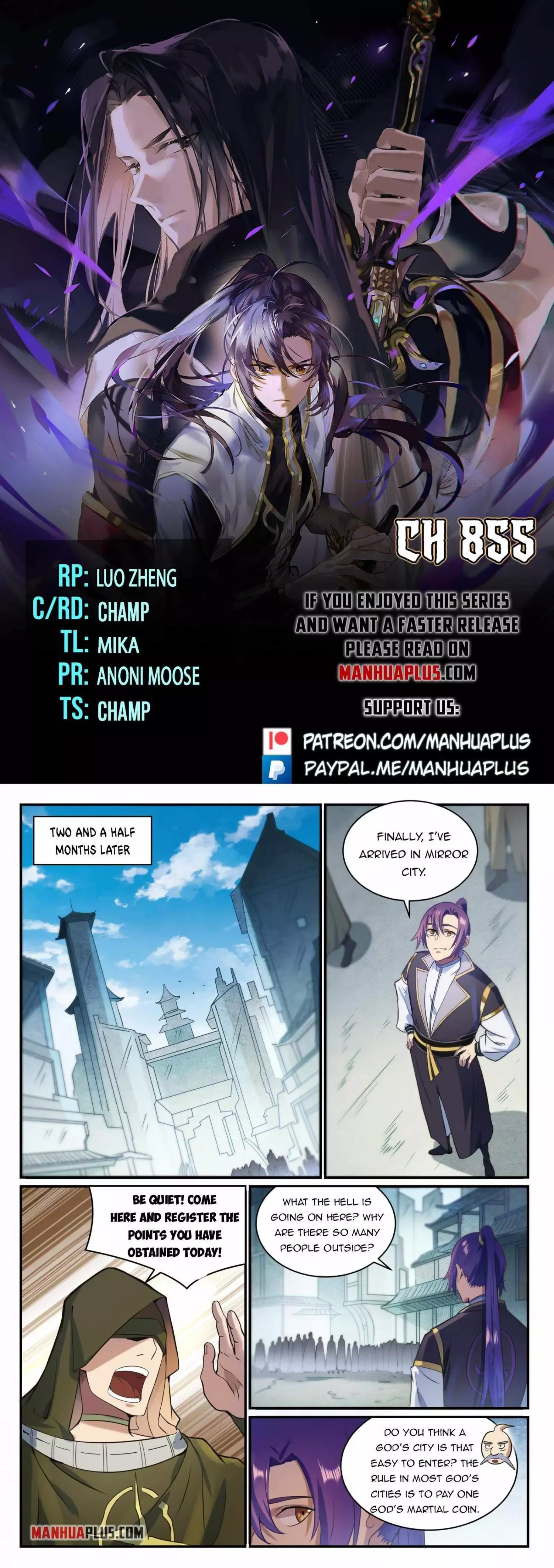 Apotheosis Chapter 855 page 1