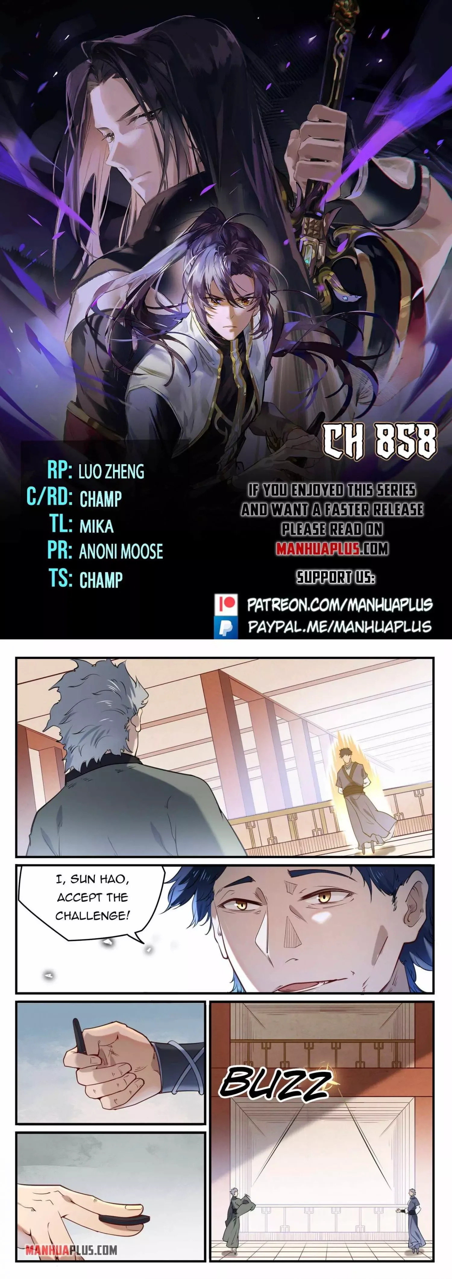Apotheosis Chapter 858 page 1