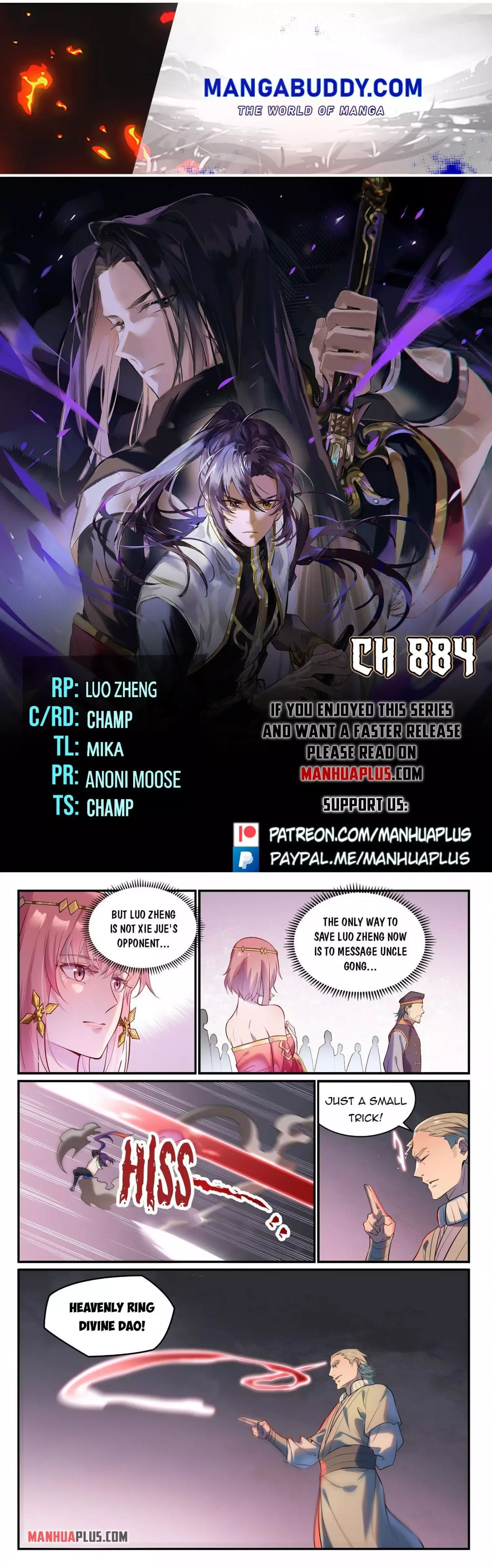 Apotheosis Chapter 884 page 1