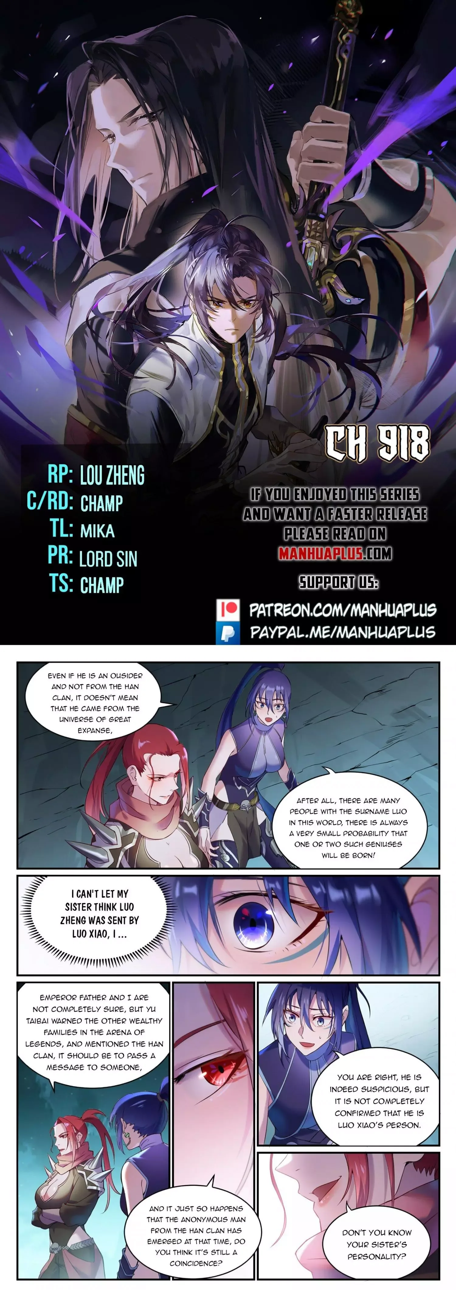Apotheosis Chapter 918 page 1