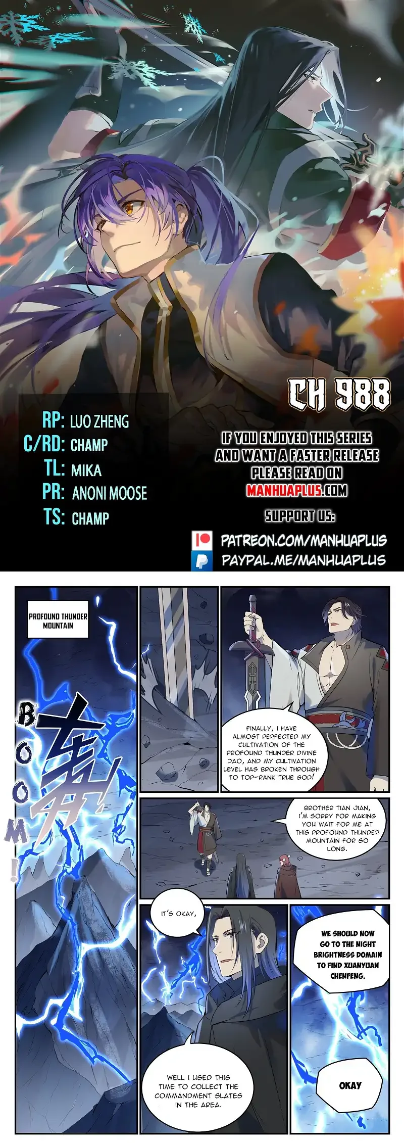 Apotheosis Chapter 988 page 1