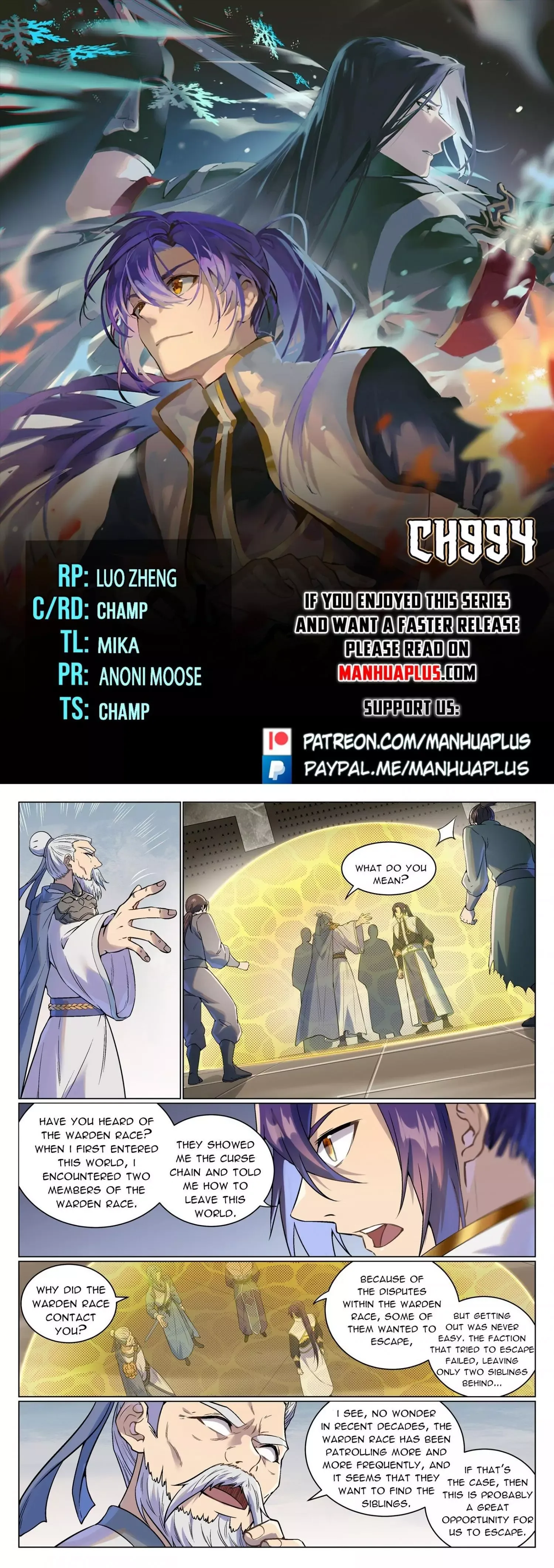 Apotheosis Chapter 994 page 1