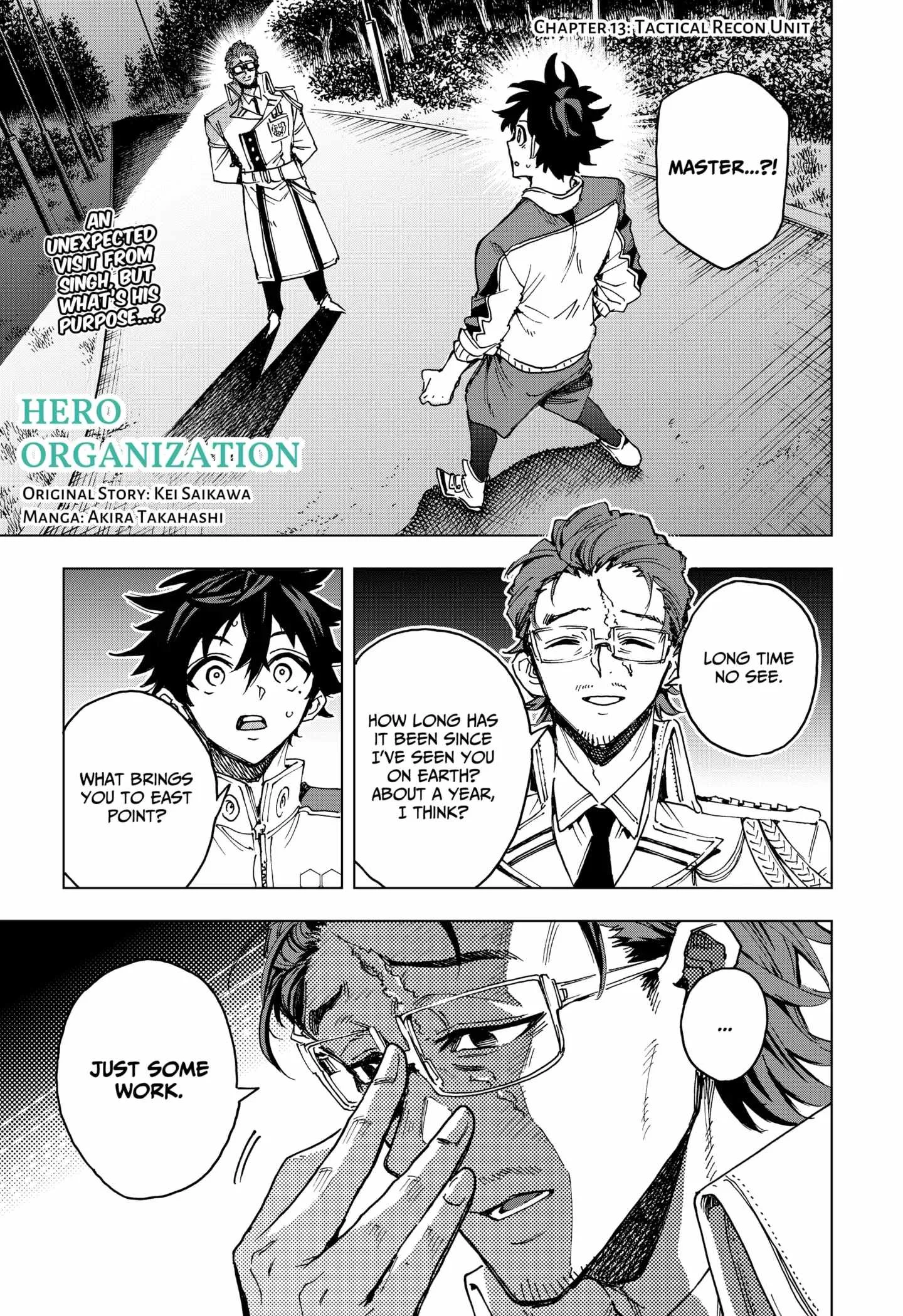 Hero Organization Chapter 13 page 1