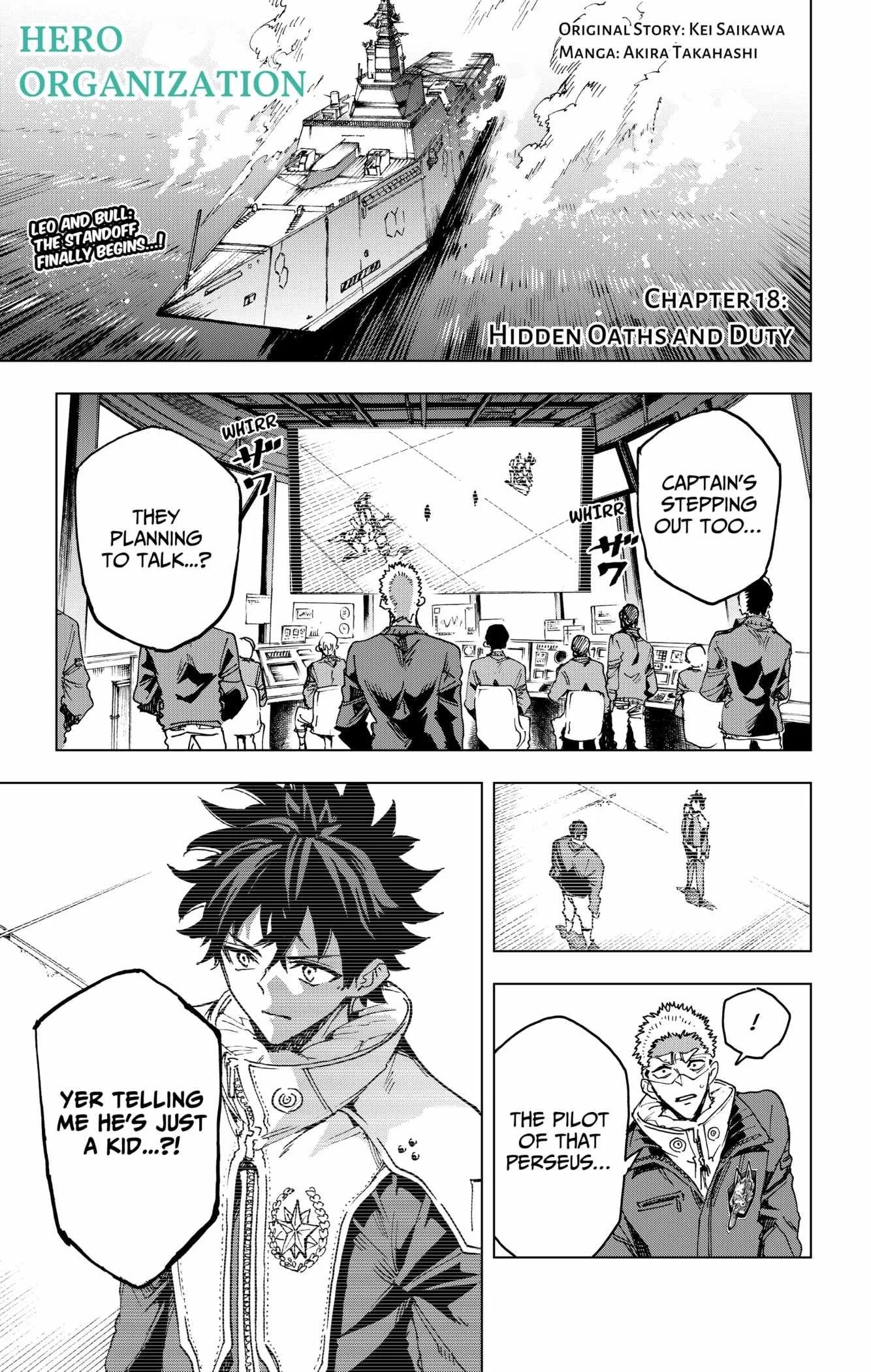 Hero Organization Chapter 18 page 1
