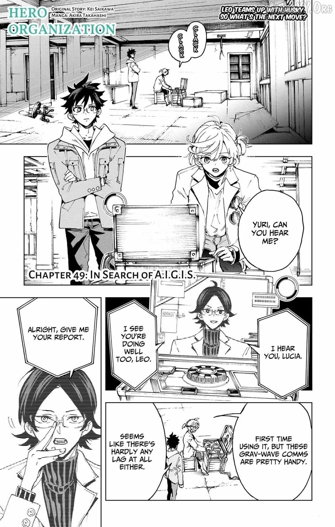 Hero Organization Chapter 49 page 1