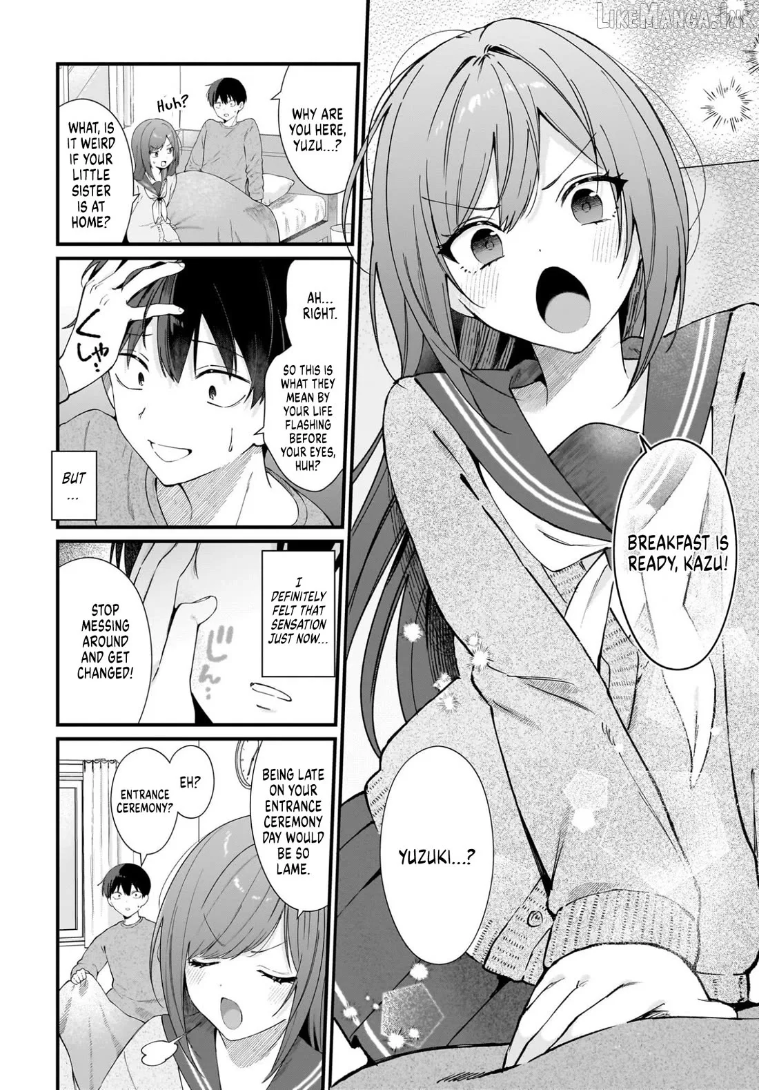 The Protagonist's Childhood Friend Is Coming on Strong to Me, a Mob Chapter 1 page 6