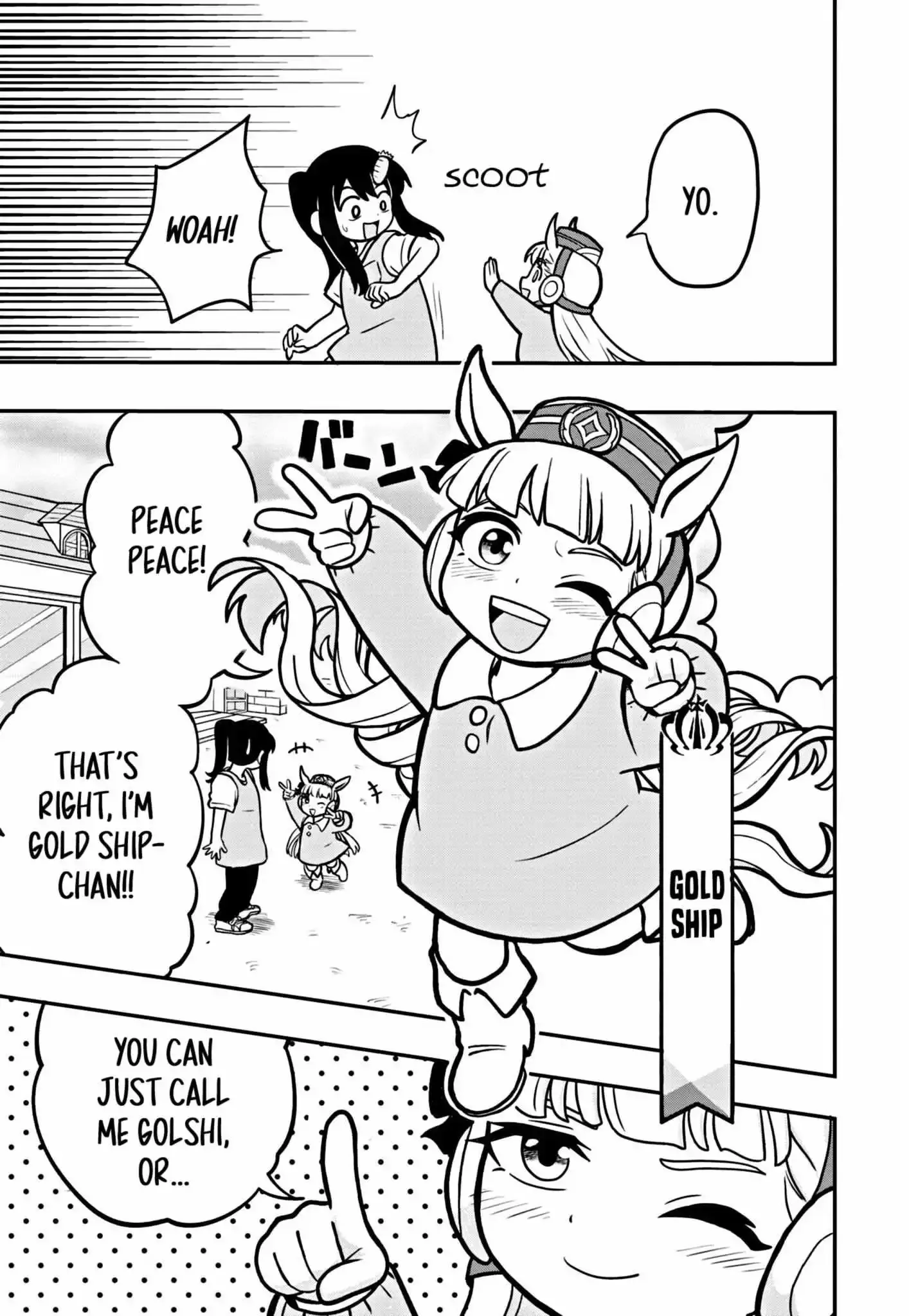 Uma Musume Pretty Derby Pisupisu☆Supisupi Golshi-Chan Chapter 1 page 9