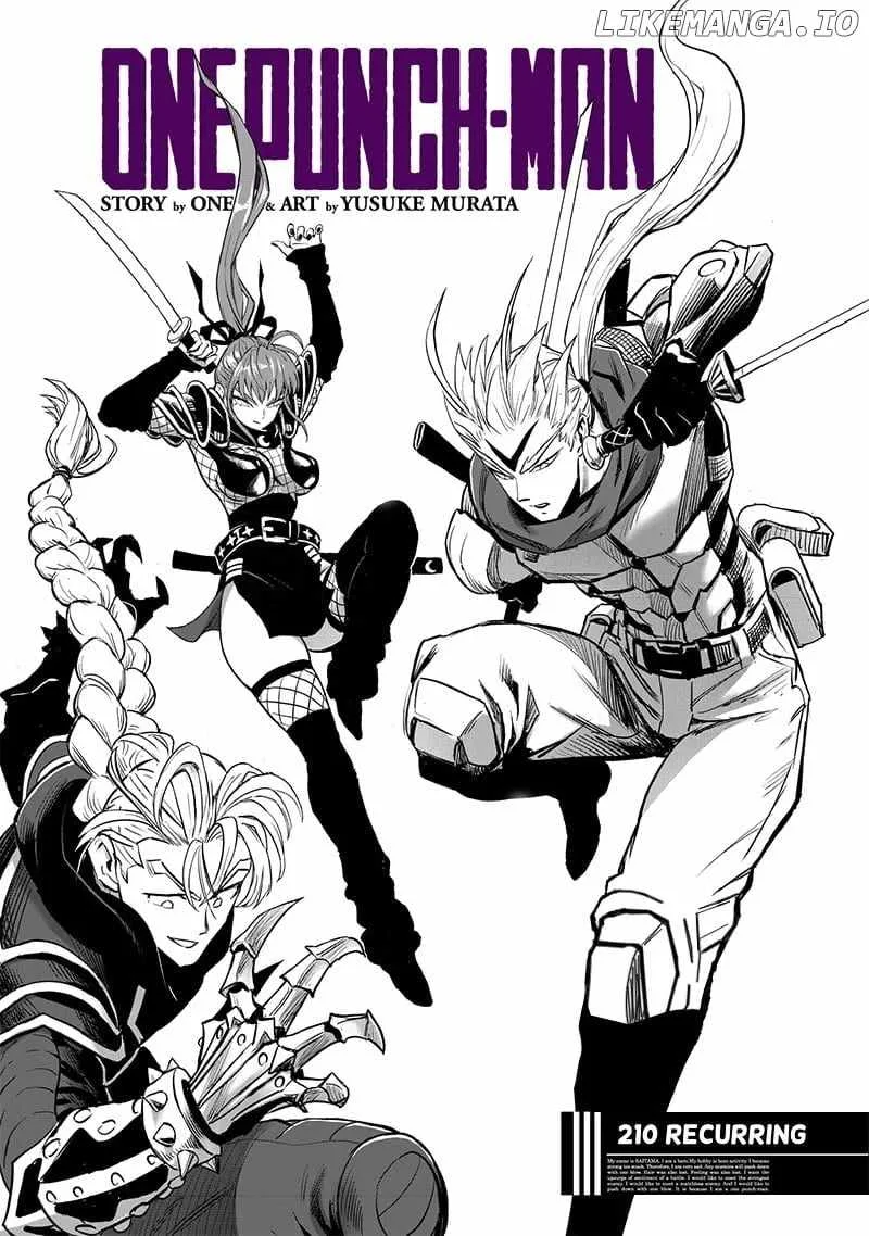 One-Punch Man Chapter 210 page 1