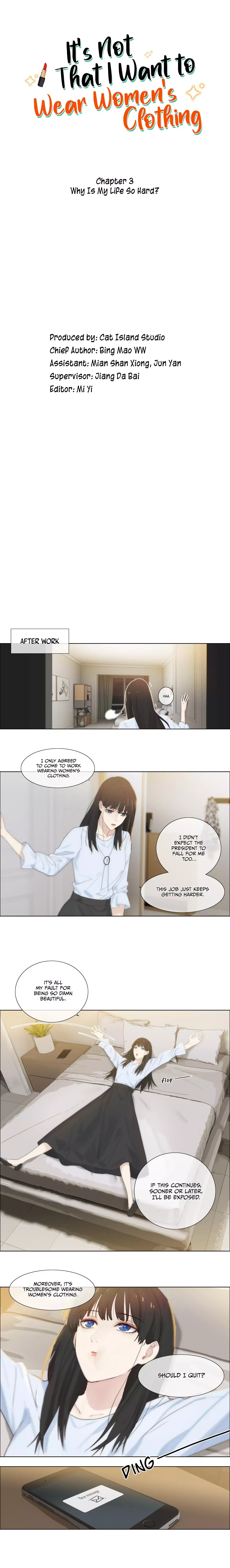It's Not That I Want to Wear Women's Clothing Chapter 3 page 2