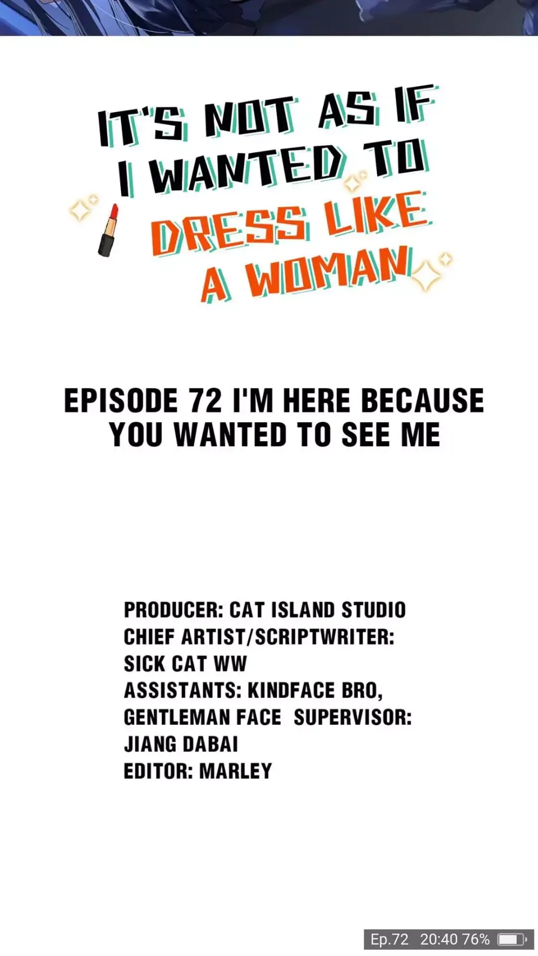 It's Not That I Want to Wear Women's Clothing Chapter 72 page 2