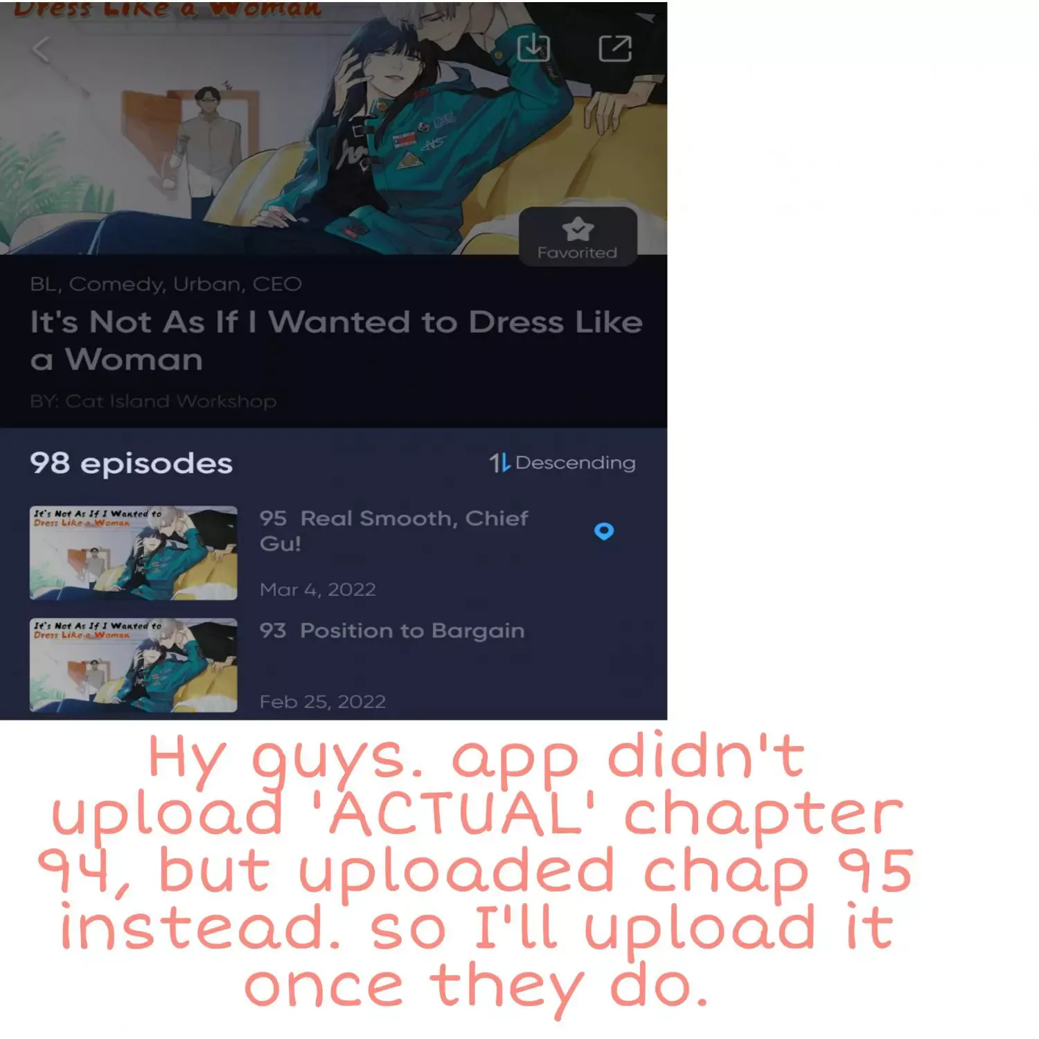 It's Not That I Want to Wear Women's Clothing Chapter 95 page 2