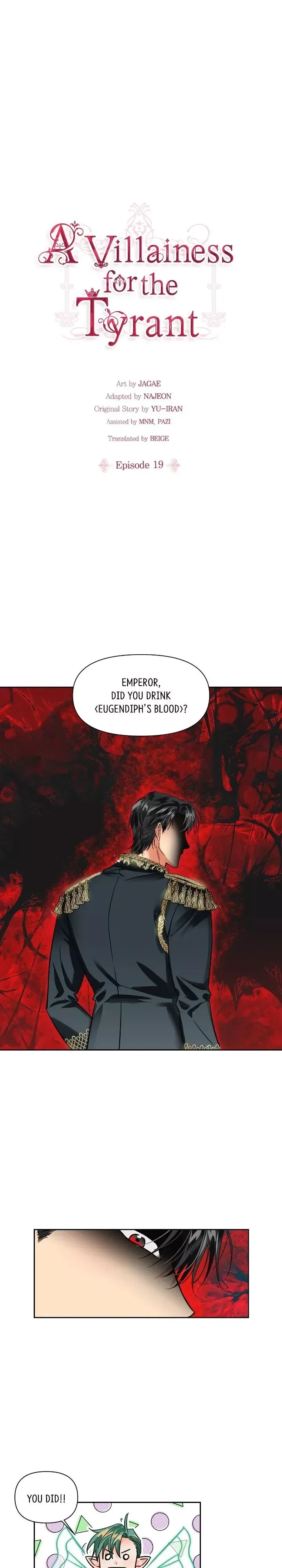 A Villain Is a Good Match for a Tyrant Chapter 19 page 1