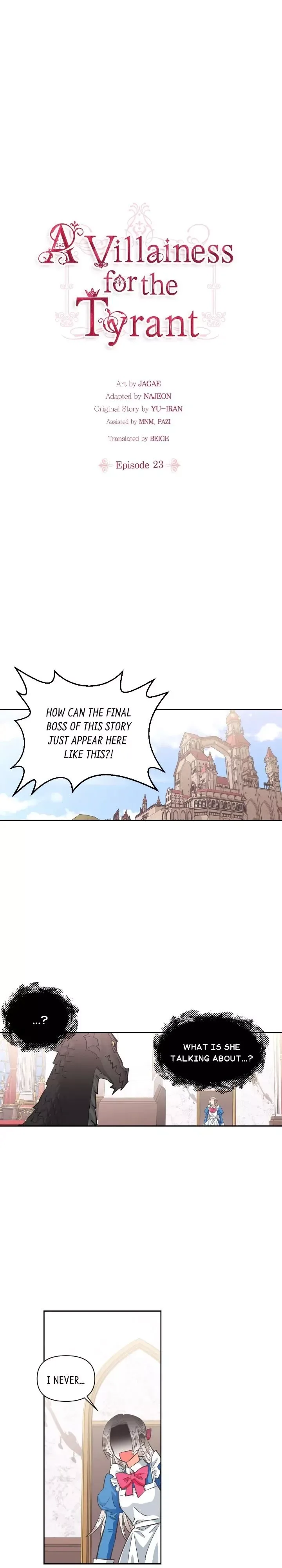 A Villain Is a Good Match for a Tyrant Chapter 23 page 1