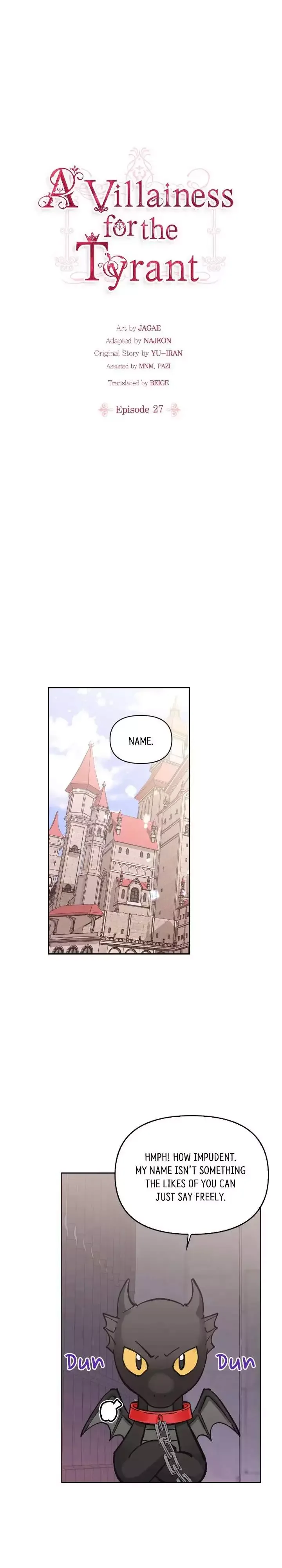 A Villain Is a Good Match for a Tyrant Chapter 27 page 1