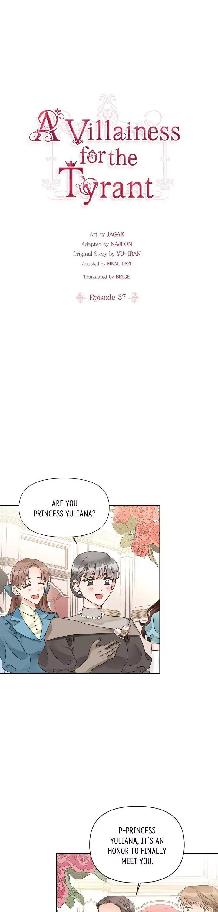 A Villain Is a Good Match for a Tyrant Chapter 37 page 1