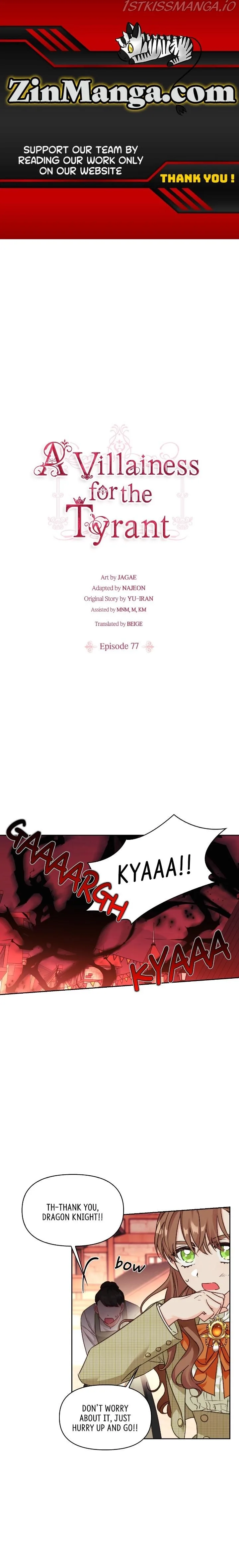 A Villain Is a Good Match for a Tyrant Chapter 77 page 1