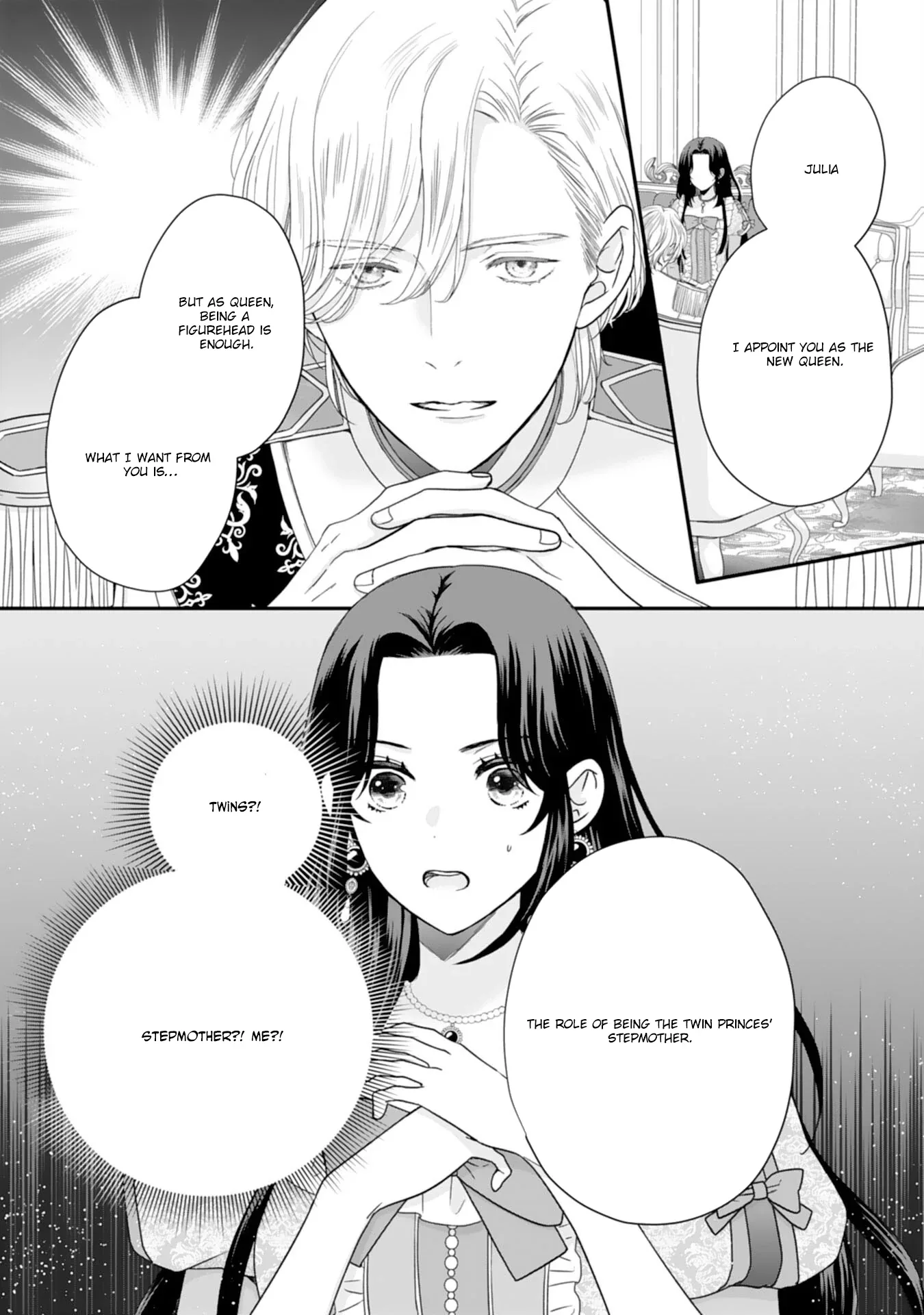 Villainess Stepmother of Twin Princes Who Just Loves Her Cute Boys. Chapter 1 page 2
