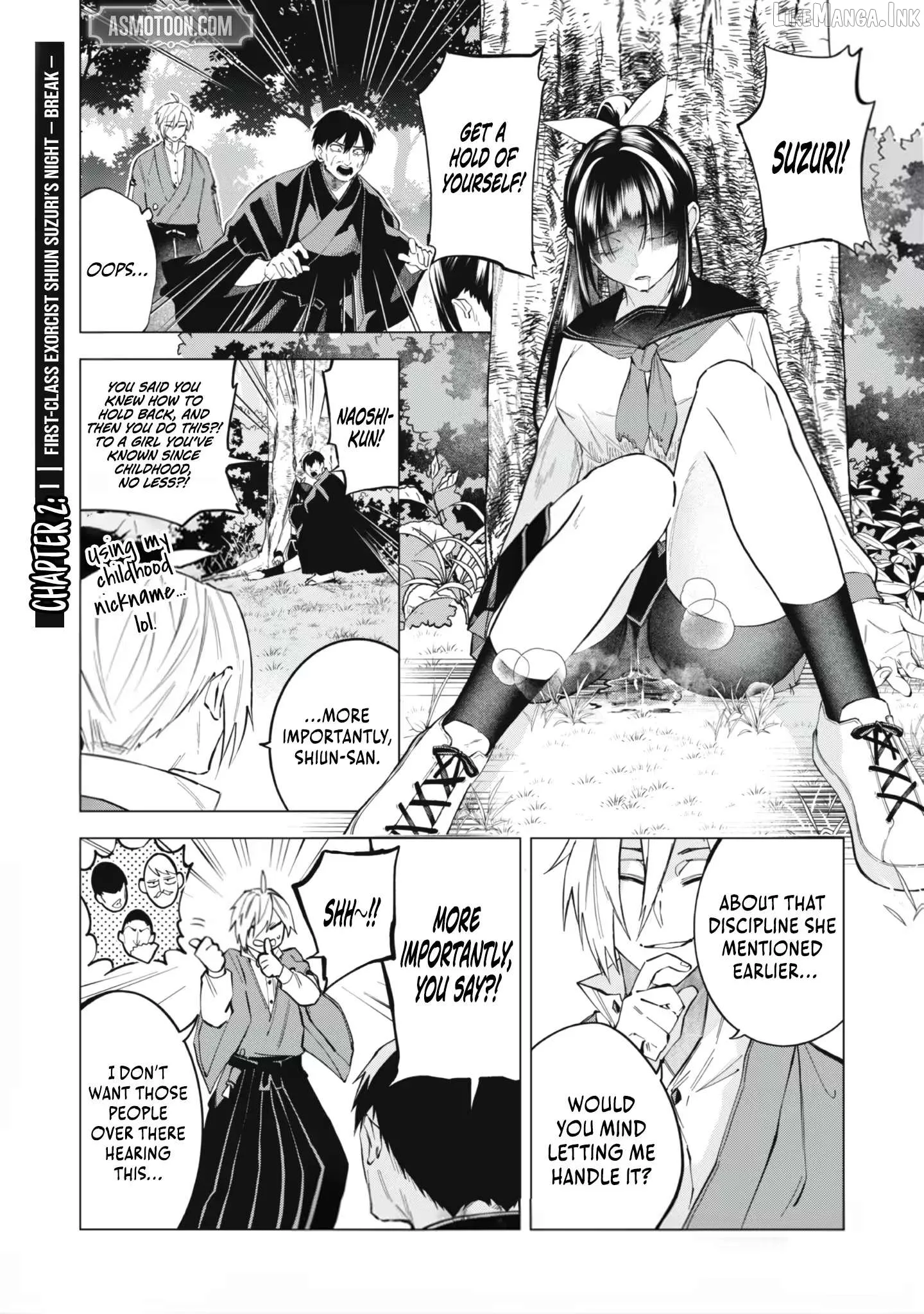 Exorcist Reincarnation ～What's a Fox-Faced, Kansai-Dialect Scumbag Supposed to Do in a Brutal Eroge World?～ Chapter 2.1 page 2