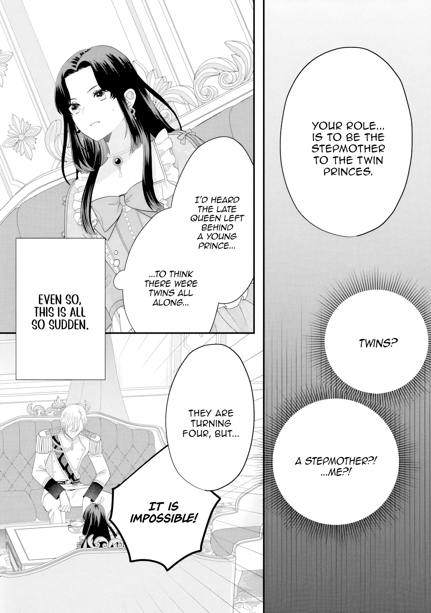 Villainess Stepmother of Twin Princes Who Just Loves Her Cute Boys. Chapter 2 page 21
