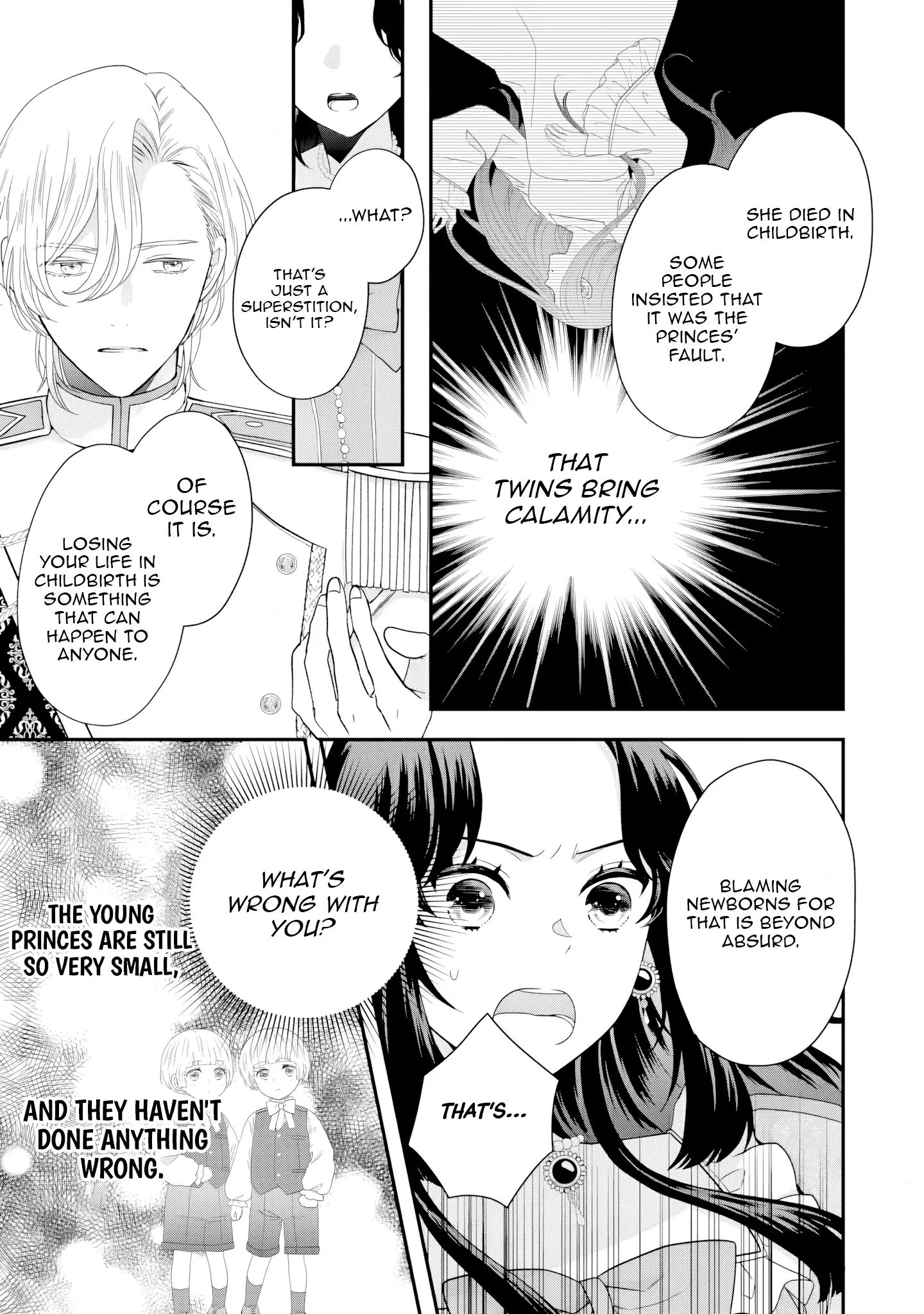 Villainess Stepmother of Twin Princes Who Just Loves Her Cute Boys. Chapter 3 page 13