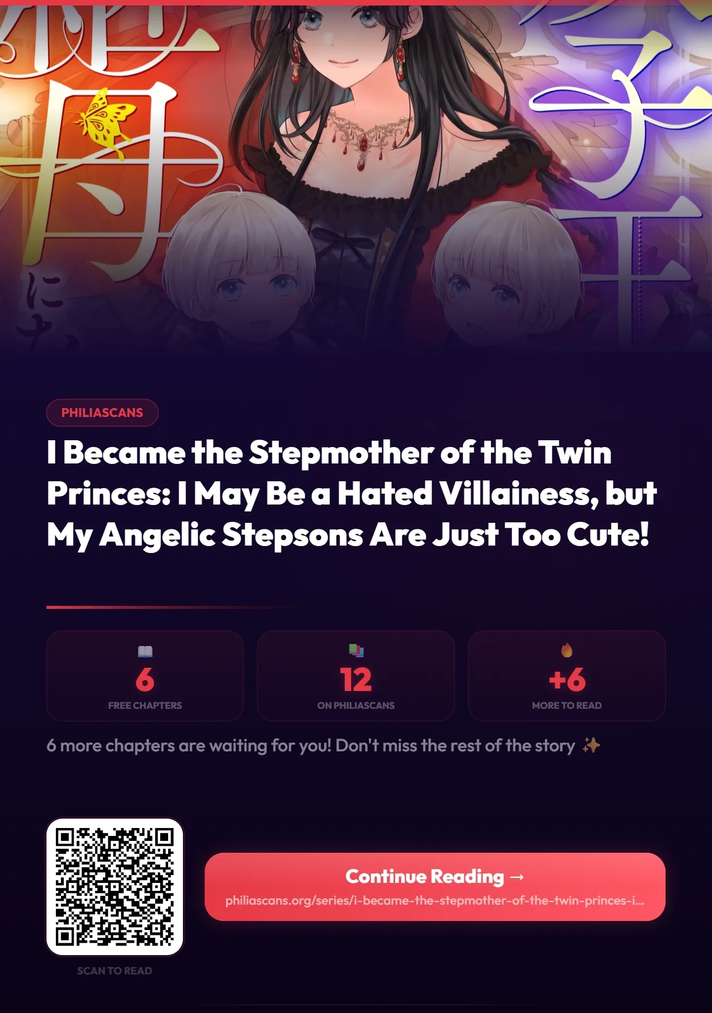 Villainess Stepmother of Twin Princes Who Just Loves Her Cute Boys. Chapter 6 page 2