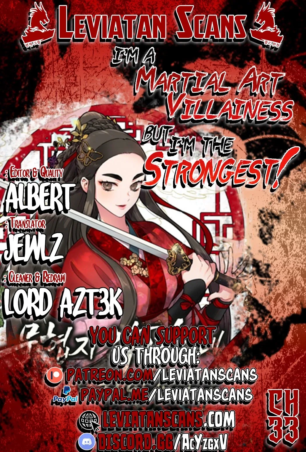 I'm a Martial Art Villainess but I'm the Strongest! Chapter 33 page 1