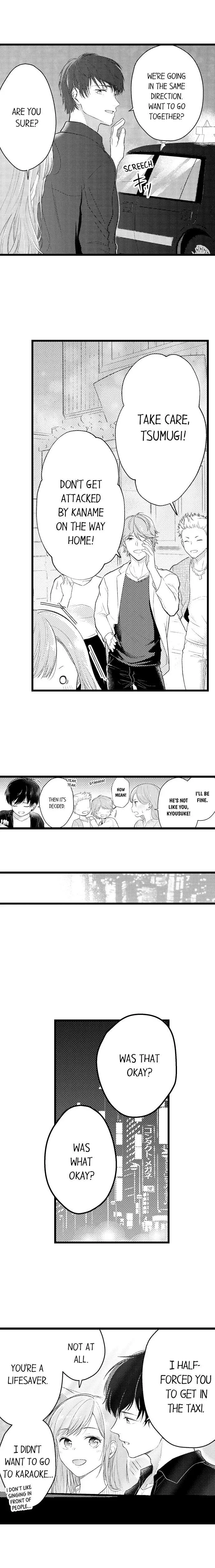 3-Byogo, Yaju.~ Goukon de Sumi ni Ita Kare wa Midarana Nikushoku Deshita Chapter 2 page 4