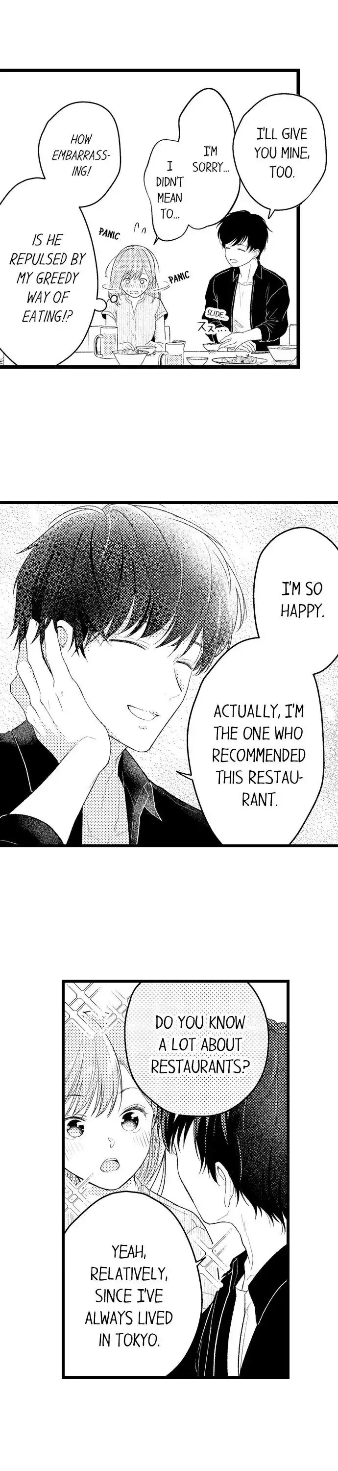 3-Byogo, Yaju.~ Goukon de Sumi ni Ita Kare wa Midarana Nikushoku Deshita Chapter 1 page 9